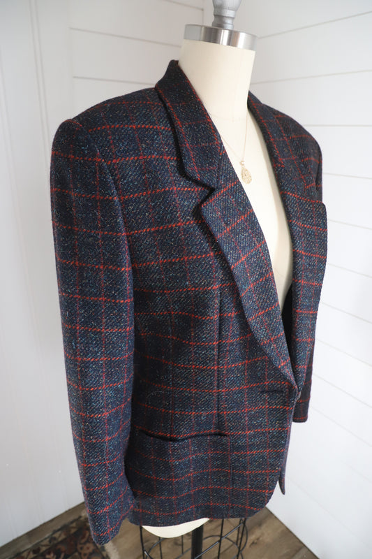 Vintage Anne Klein wool blend blazer size 10