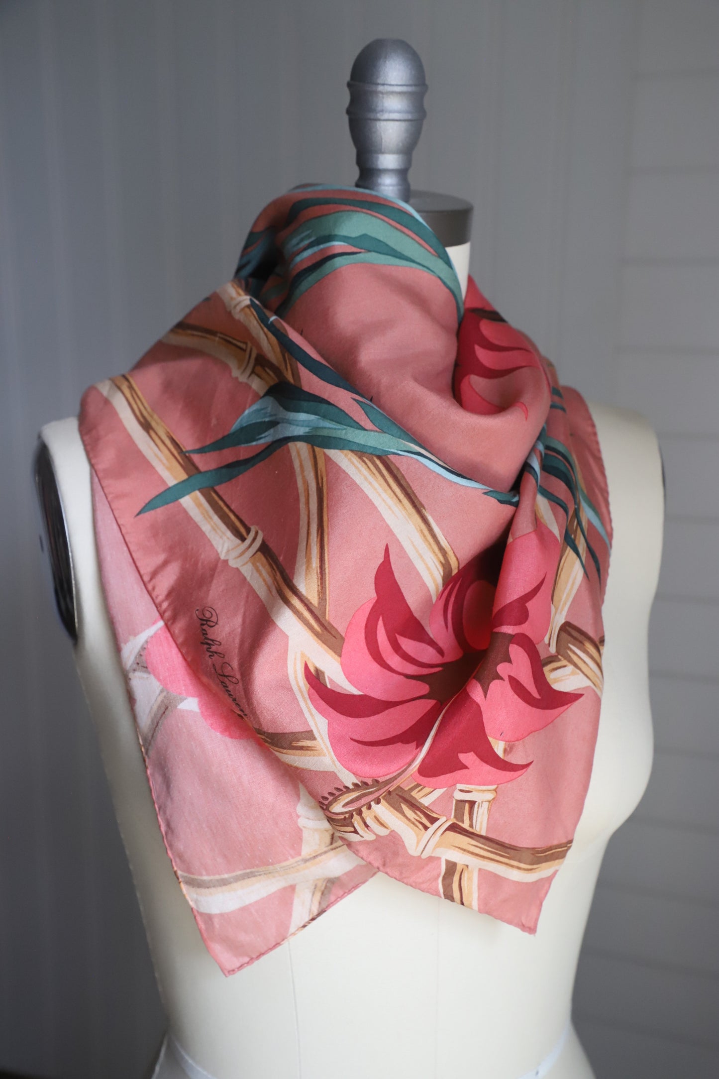 Tropical silk Ralph Lauren scarf
