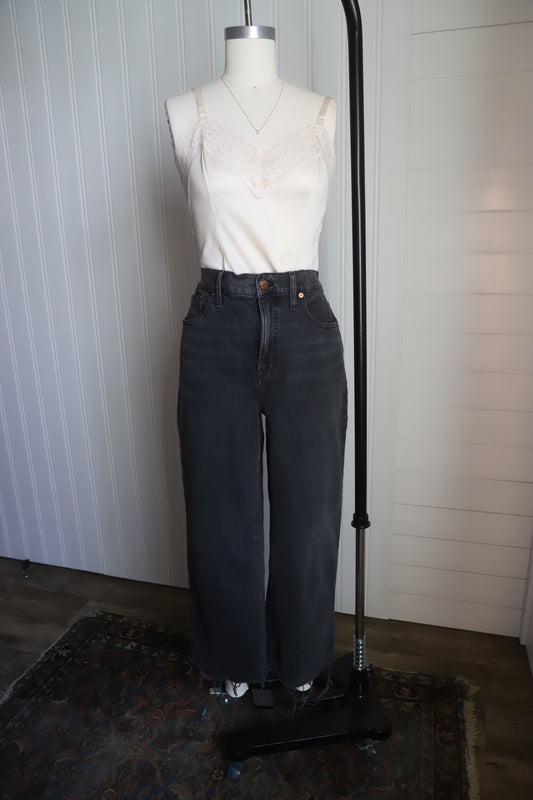 Madewell The Perfect Vintage Wide Leg Crop Jean size 28