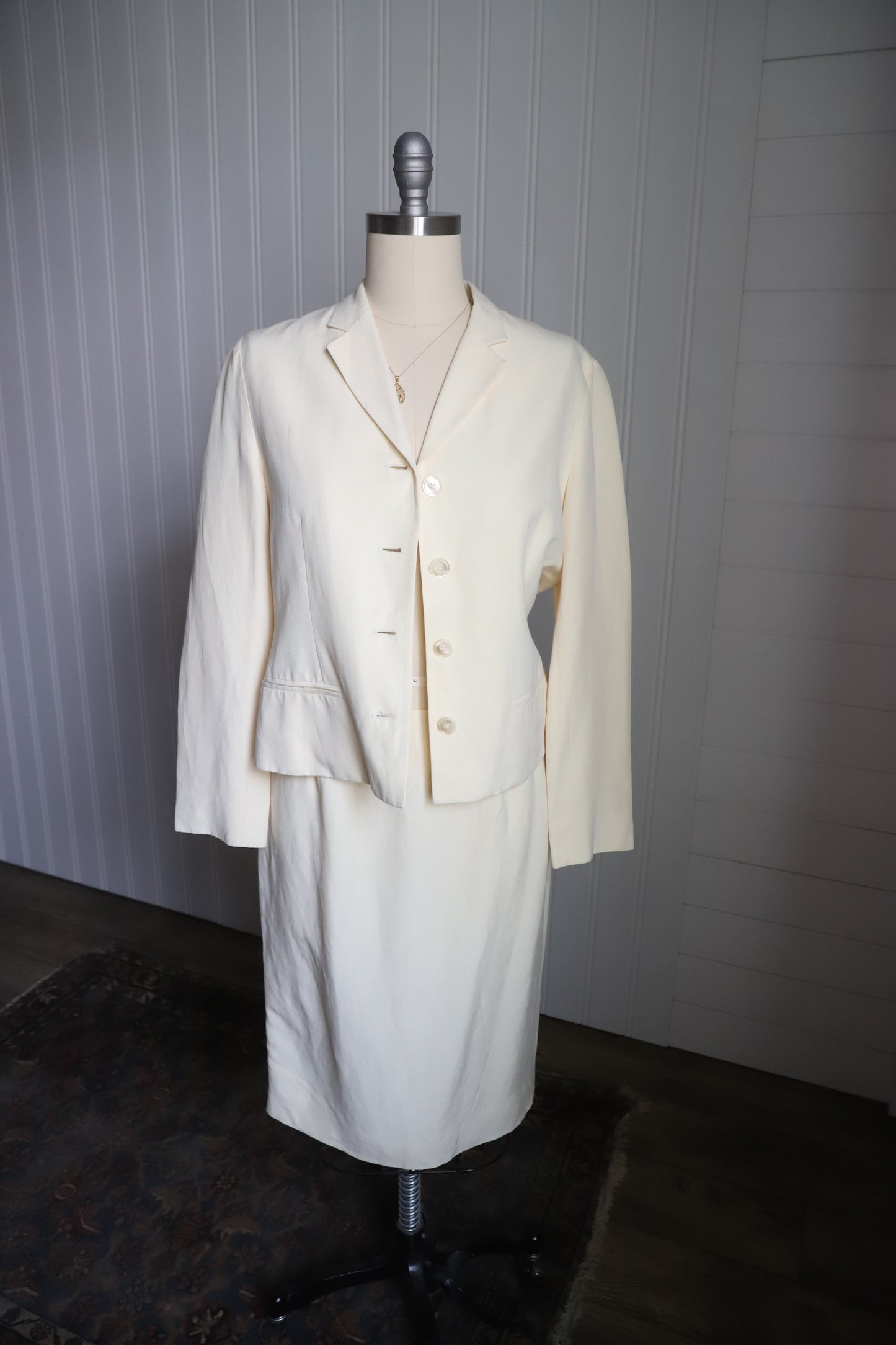 Vintage Ralph Lauren silk/linen set size 12P