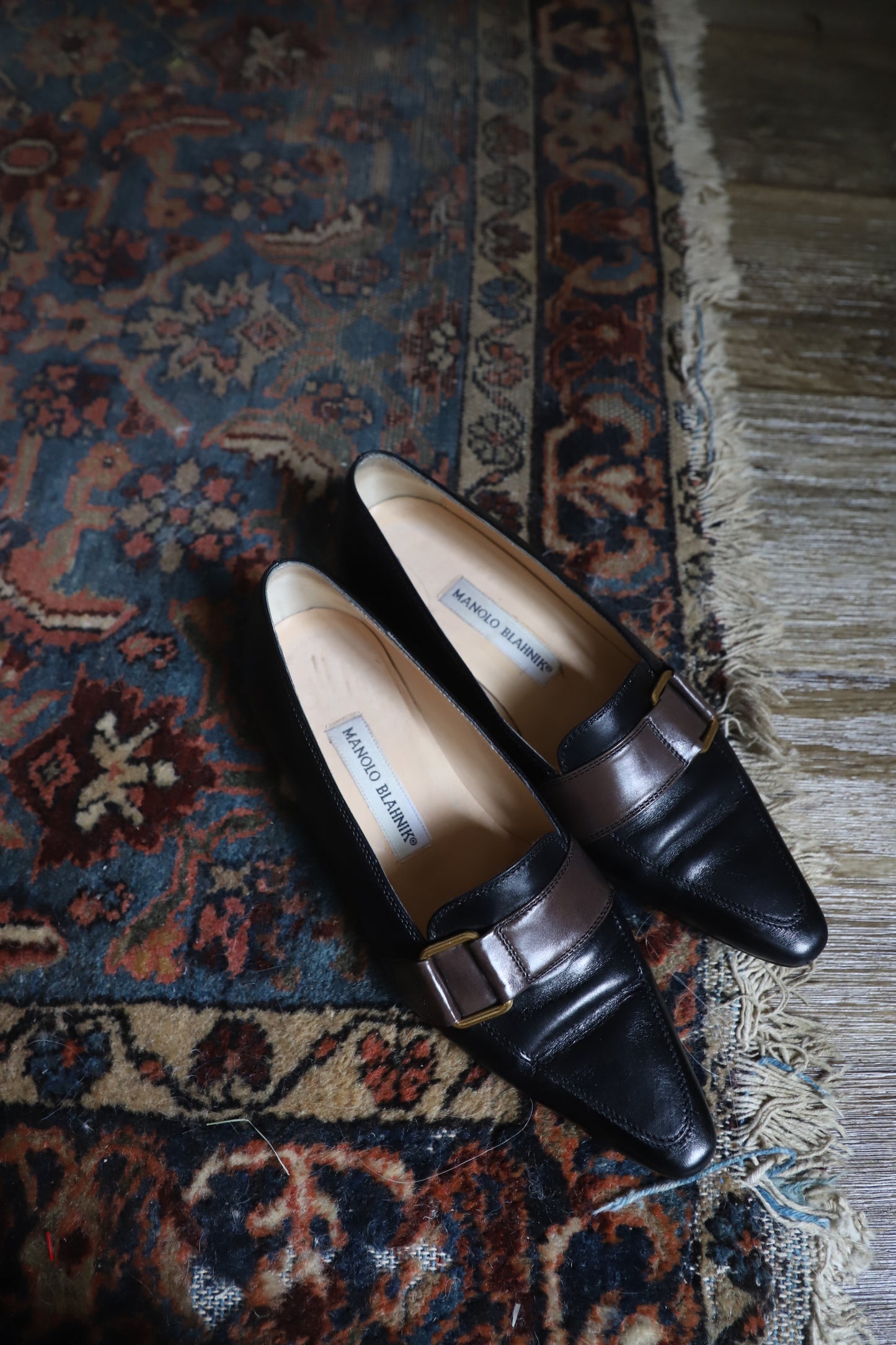 Manolo Blahnik leather flats size 36.5