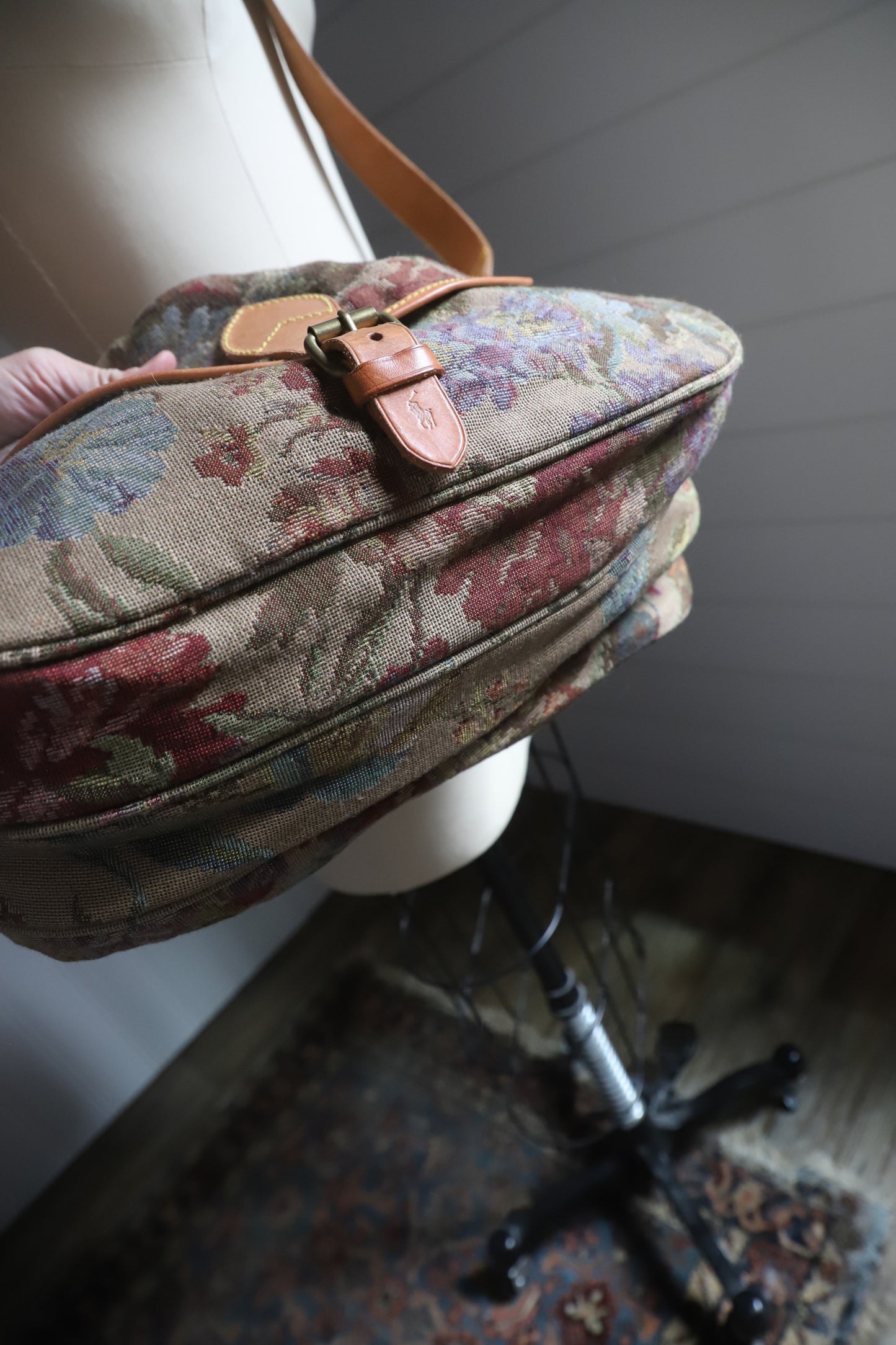 Vintage Polo Ralph Lauren tapestry bag