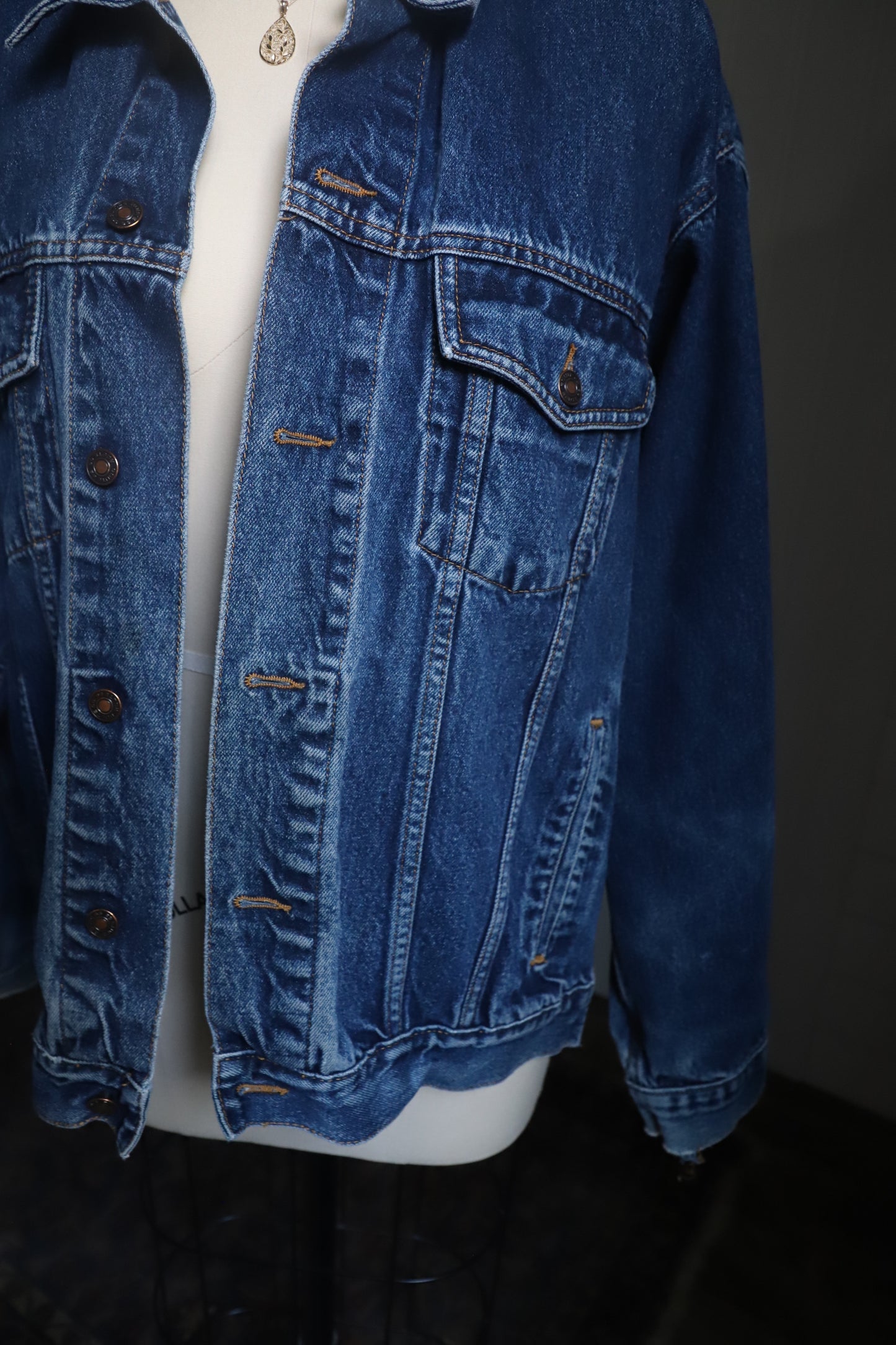 Vintage upcycled denim jacket