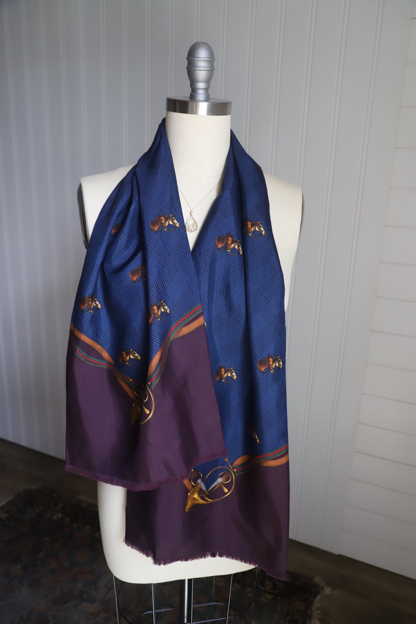 Polo Ralph Lauren long equestrian SILK scarf