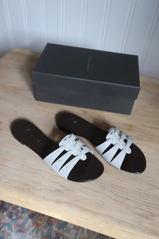 Giuseppe Zanotti slide sandals size 40 (retail $695!)