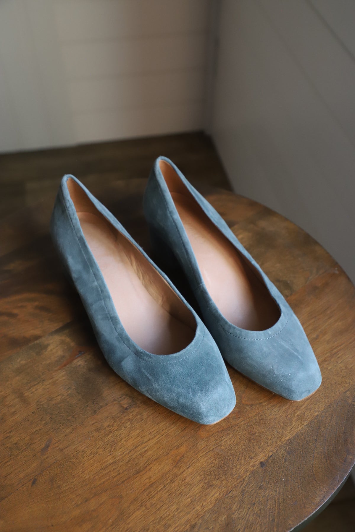 Madewell suede leather heels size 8.5