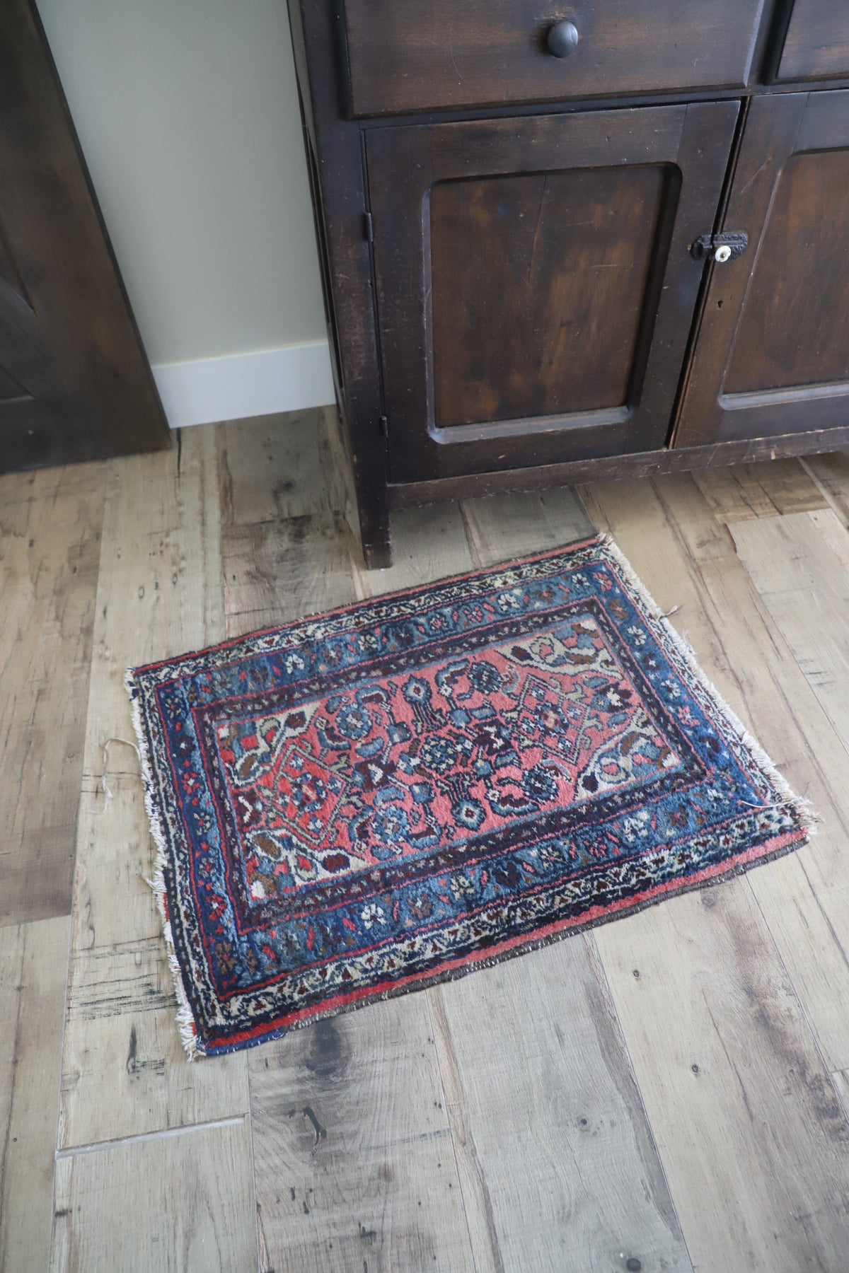 Small vintage woven rug