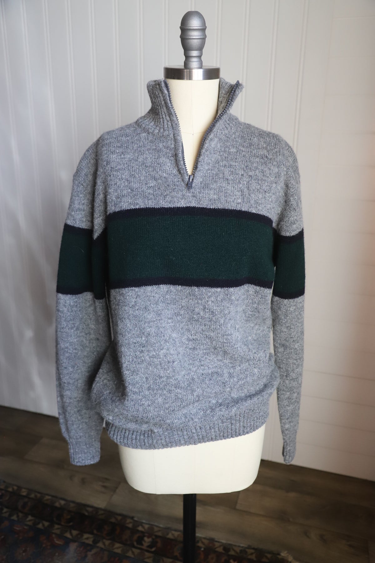 British Wool Brandy Melville quarter zip sweater