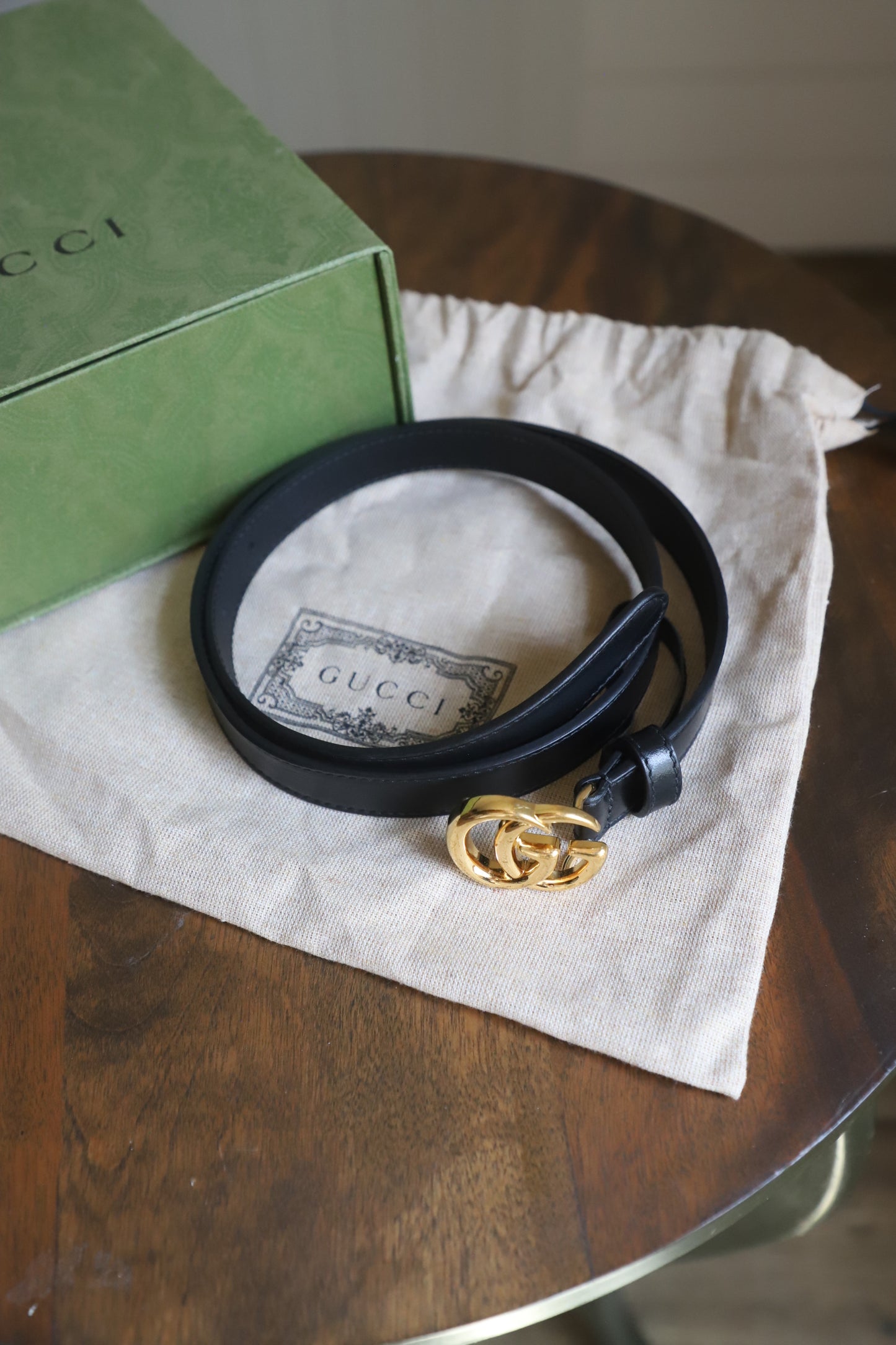 Gucci Marmont thin leather belt size 30