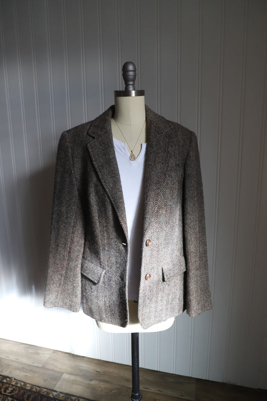 Vintage pure wool blazer (see description for size)