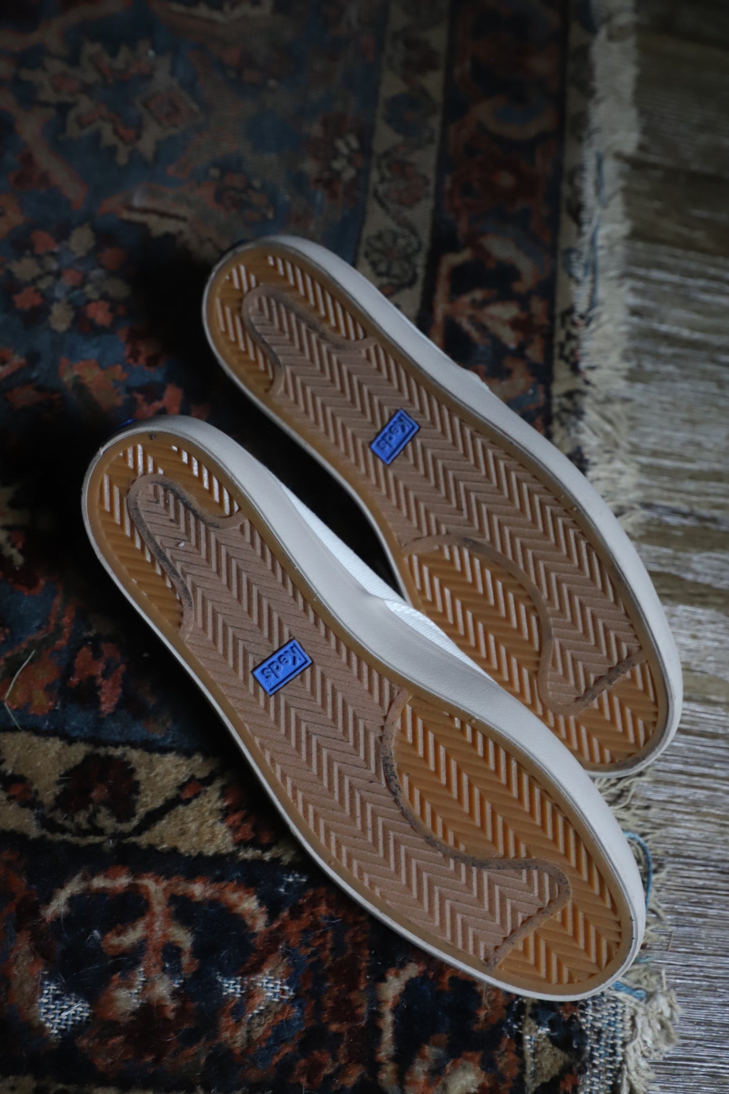 Cream Canvas Ked sneakers size 9