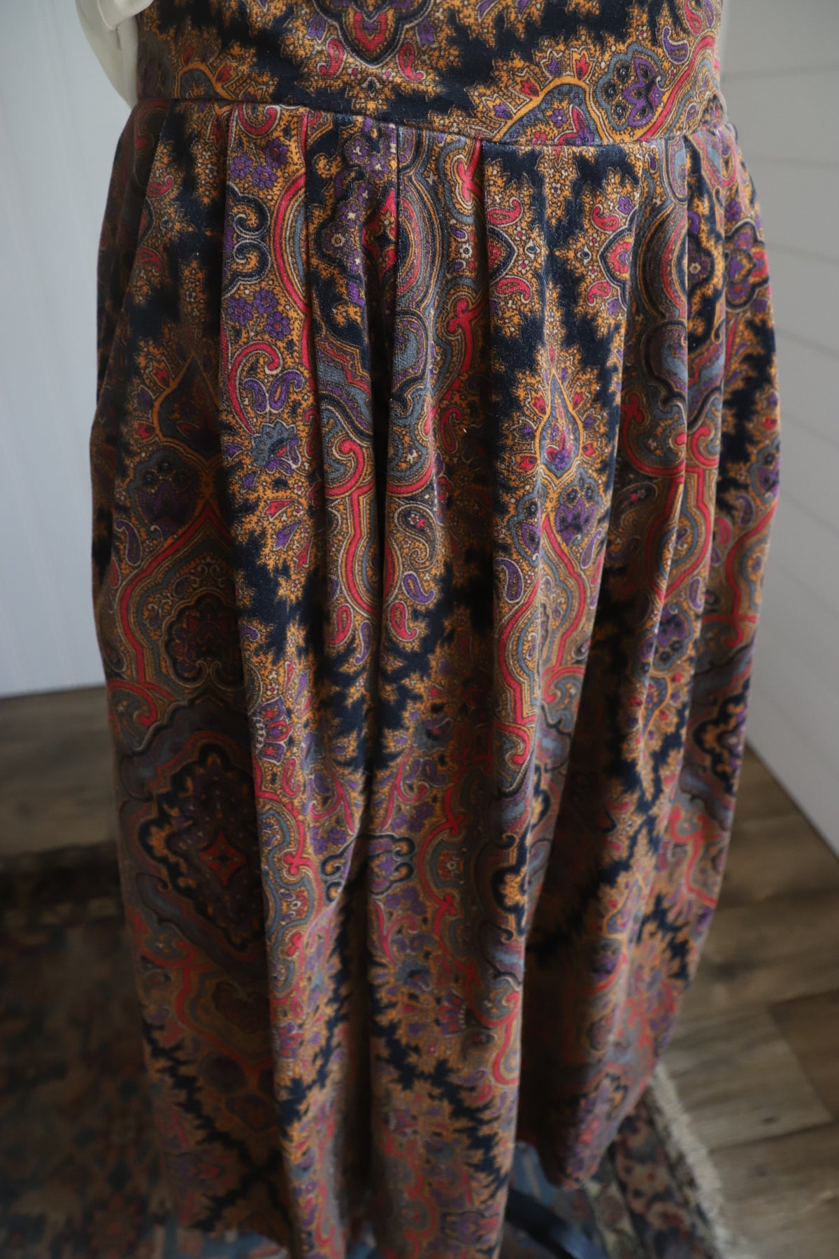 Vintage Talbots velvet cotton skirt