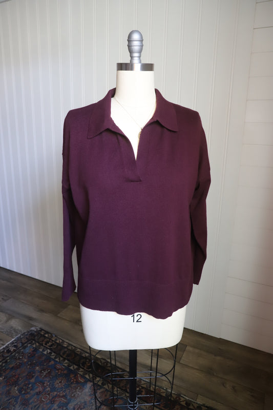 LLBean cotton/cashmere knit size L/P