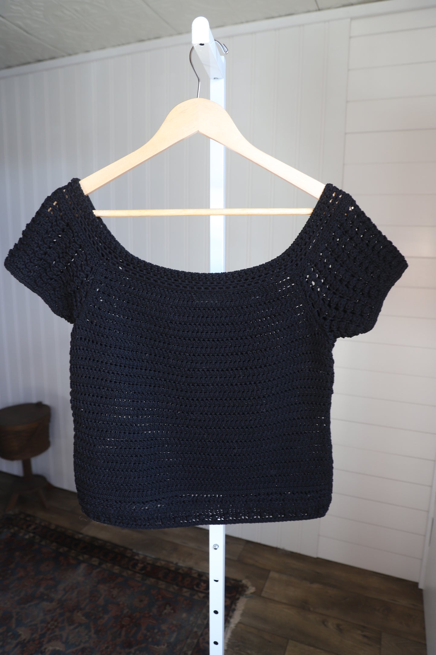 Vince cotton crochet top size S/M