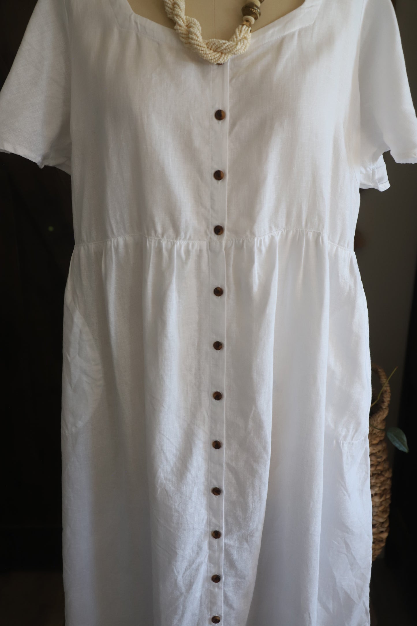 Lands End Linen dress, 2X