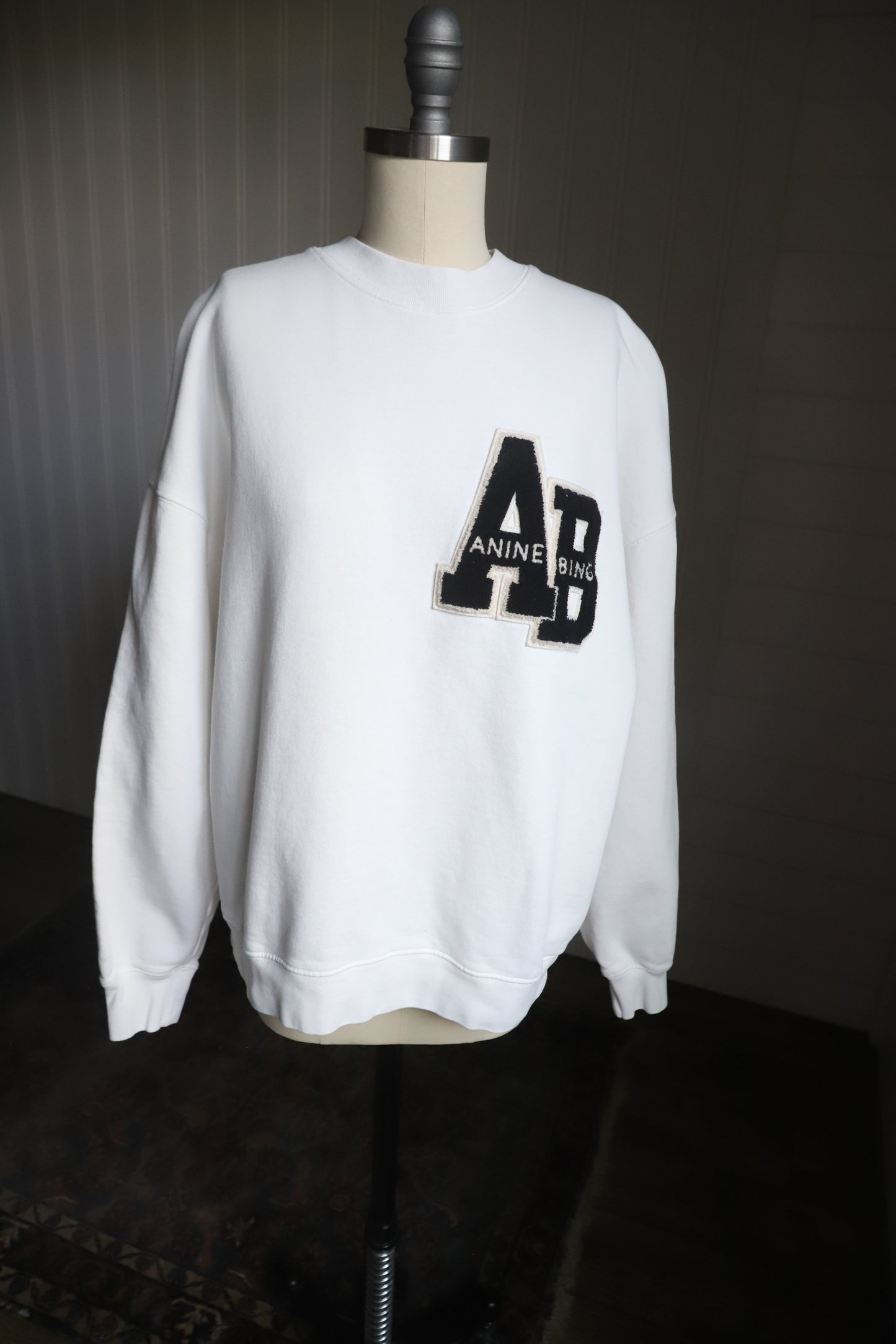 Anine Bing Oversized letterman sweatshirt size XXS