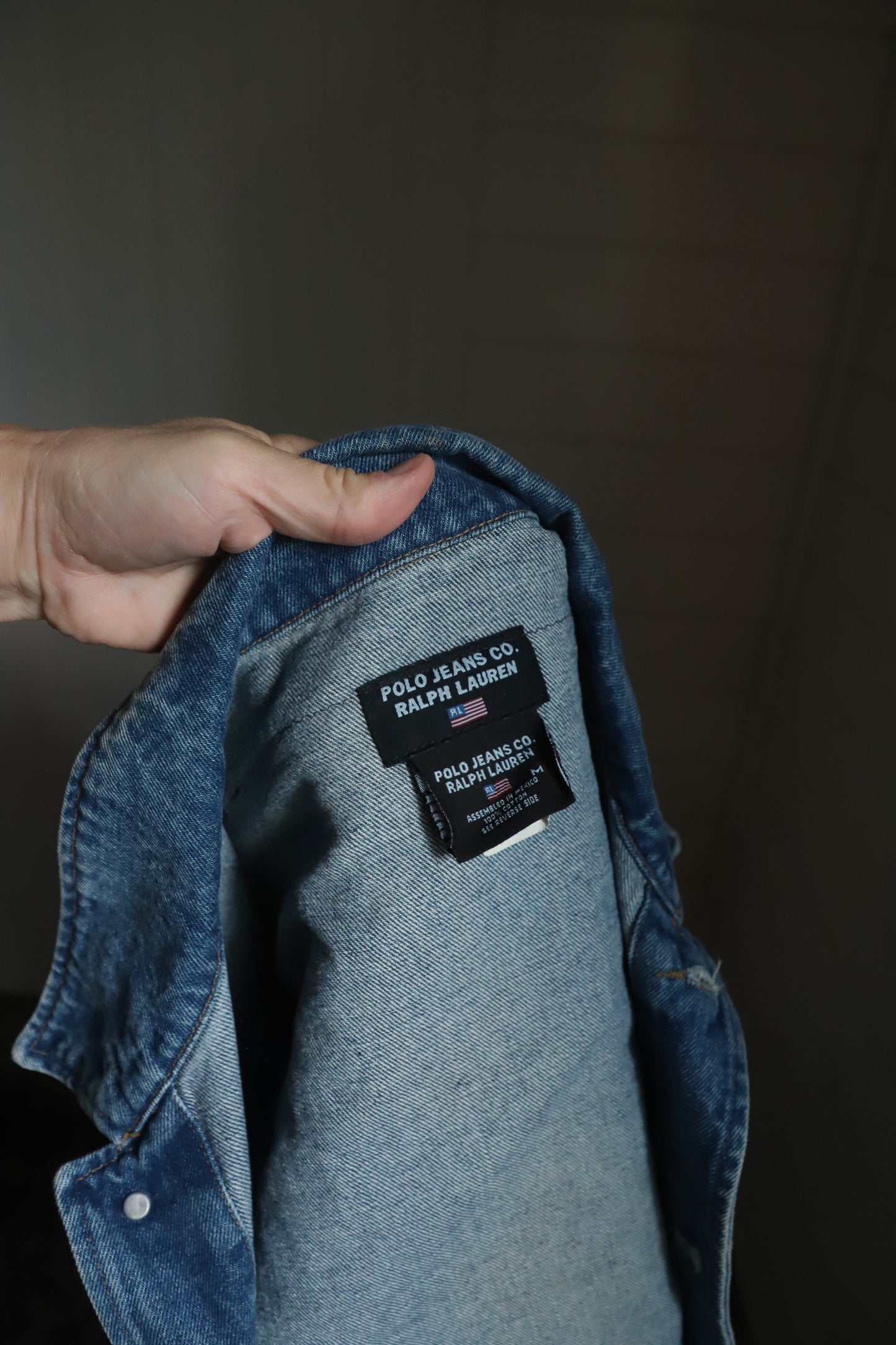 Vintage Polo Ralph Lauren upcycled denim jacket