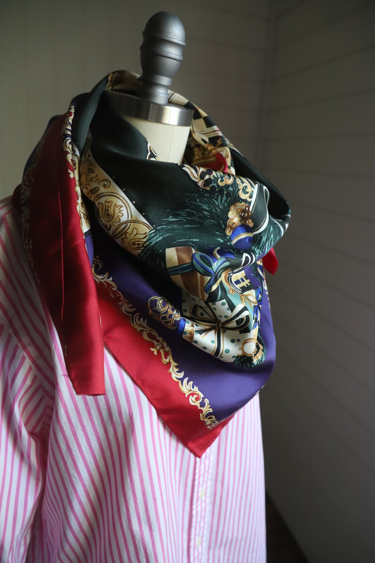 Vintage Talbots 100% silk scarf