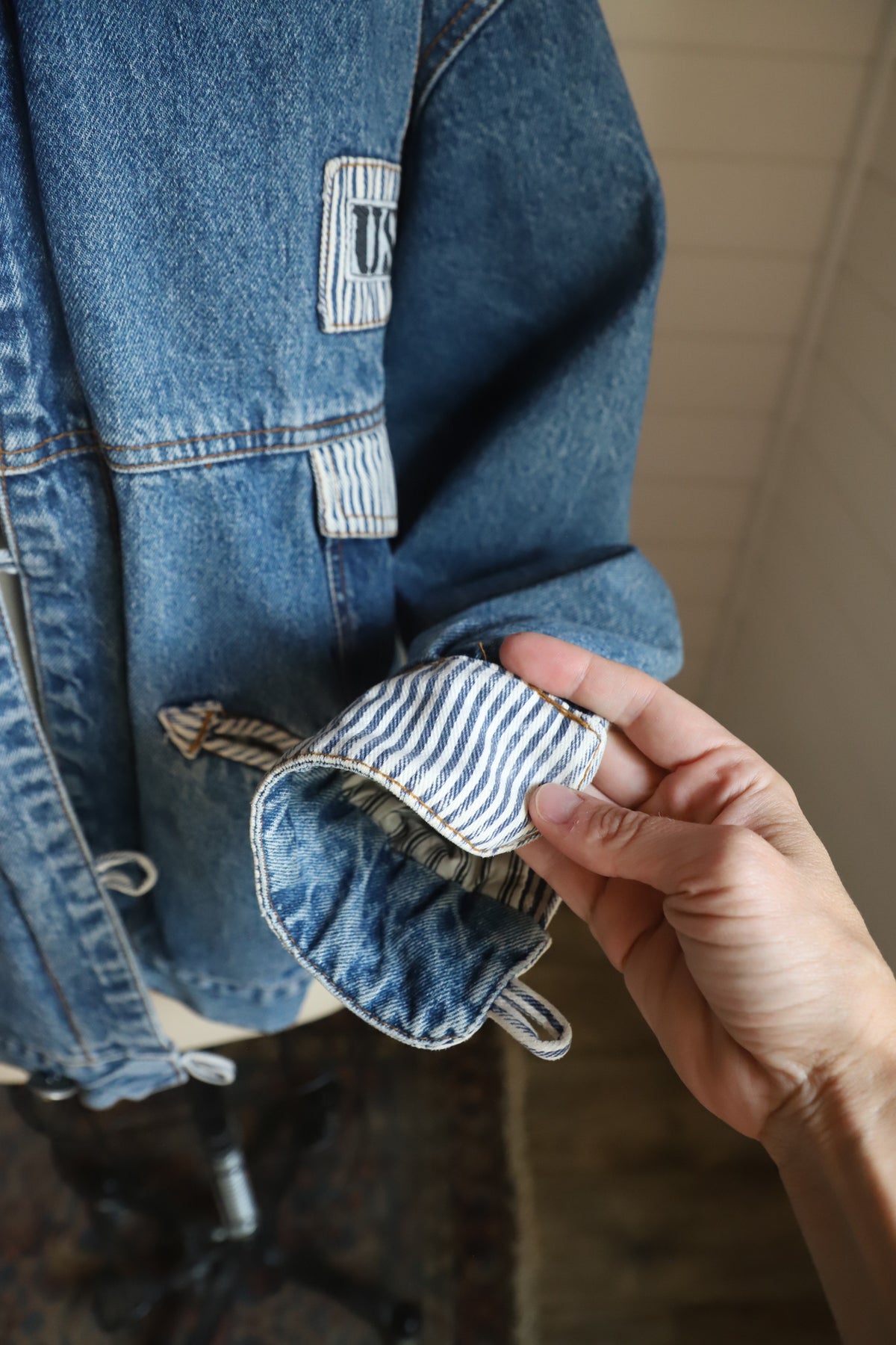 Vintage “Used” denim jacket