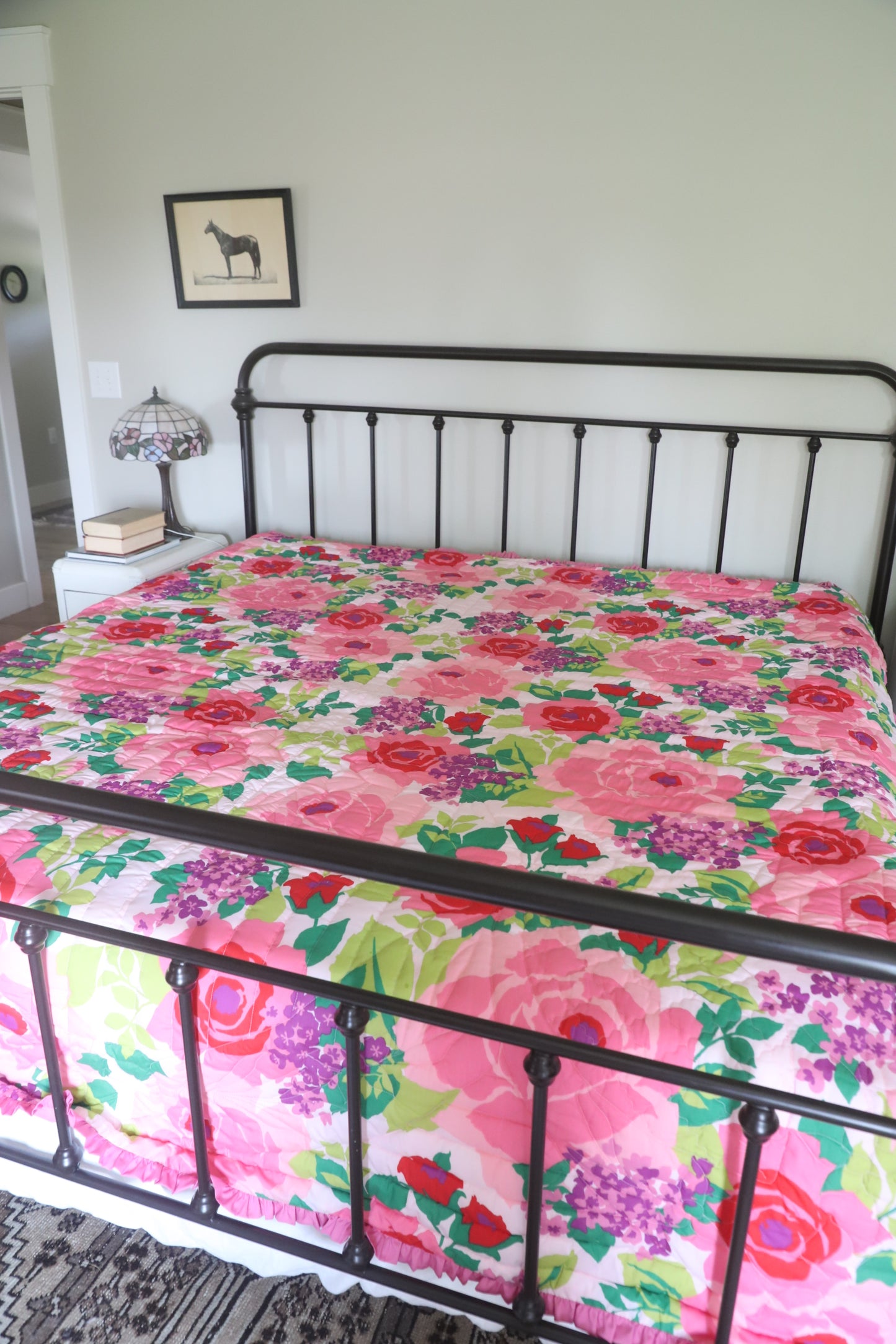 Vintage 1970’s homemade, machine finished quilt (never used)