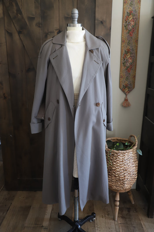 Vintage Jones NY wool trench, M/L