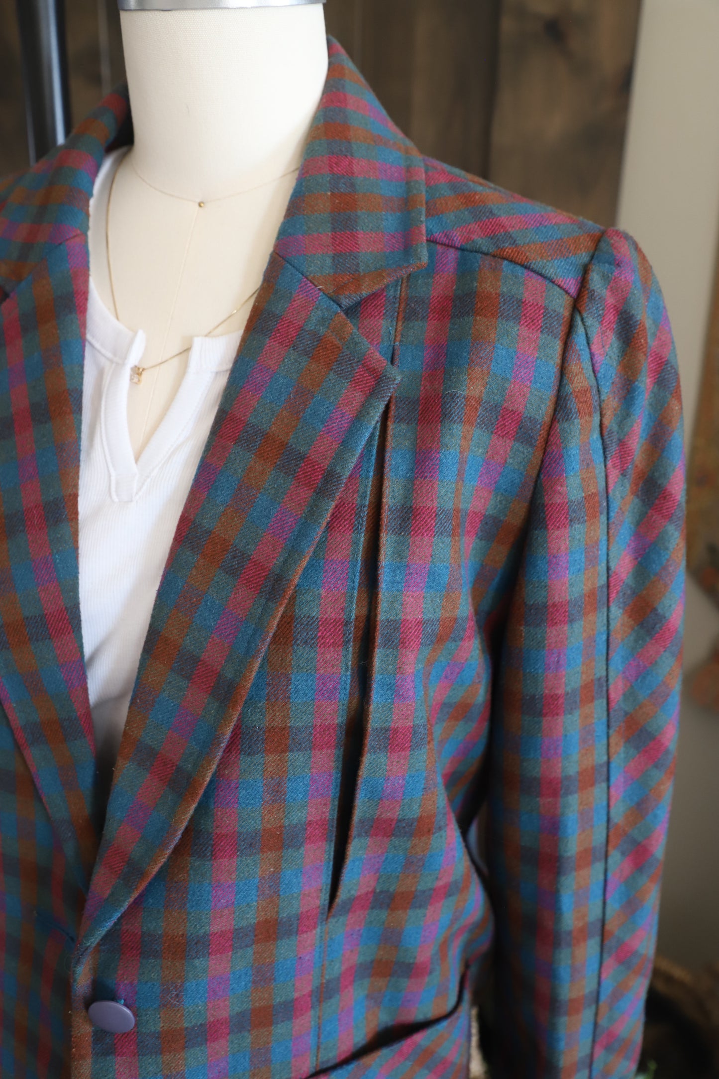 Vintage plaid jacket