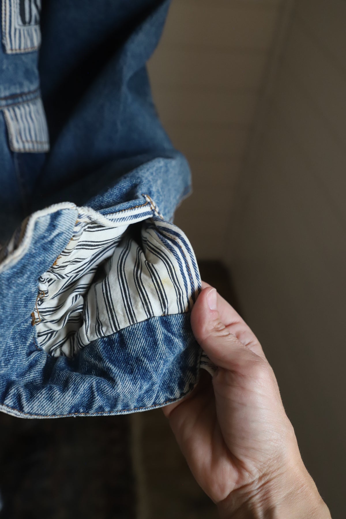 Vintage “Used” denim jacket