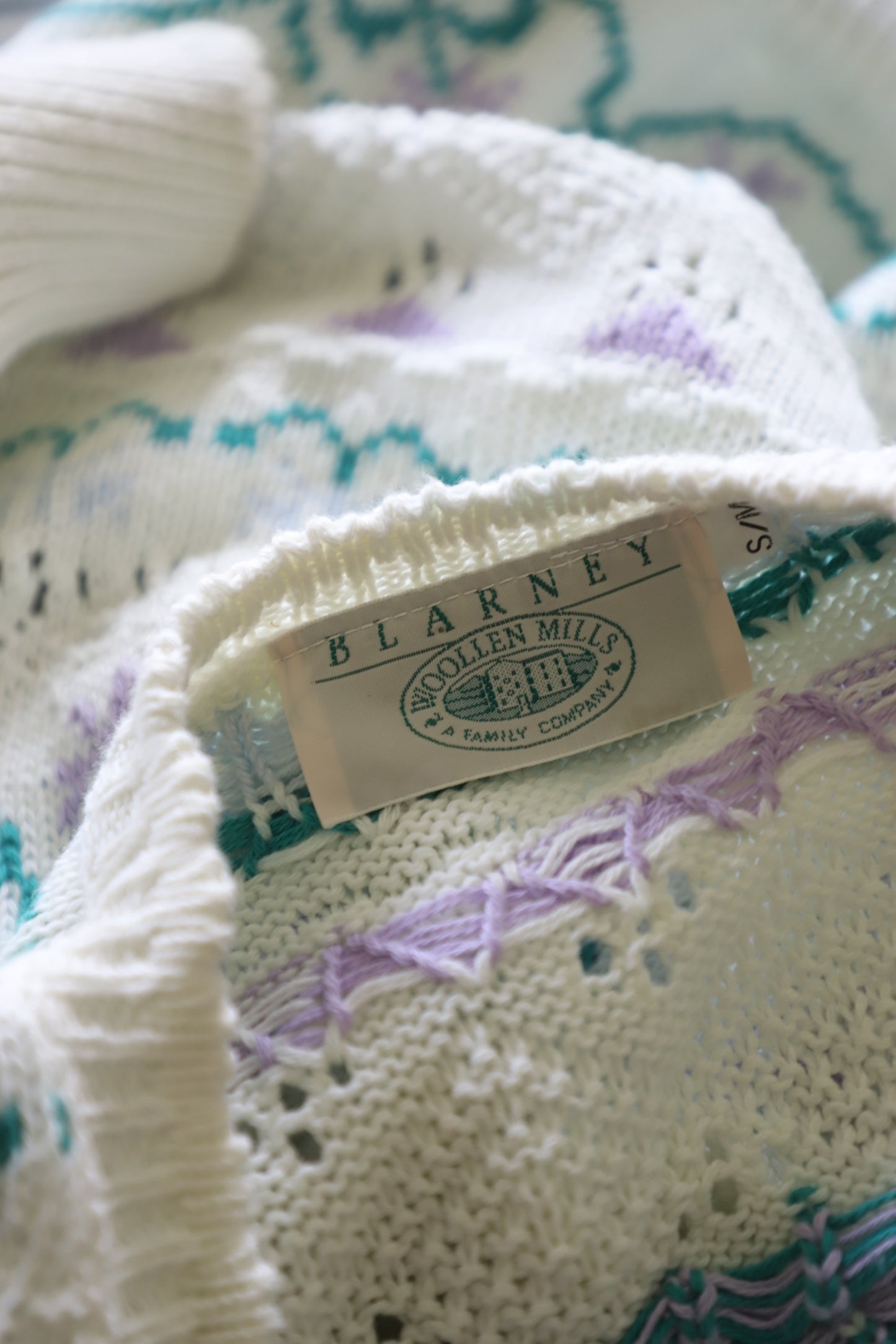 Blarney Woolen Mills cotton cardigan size S/M