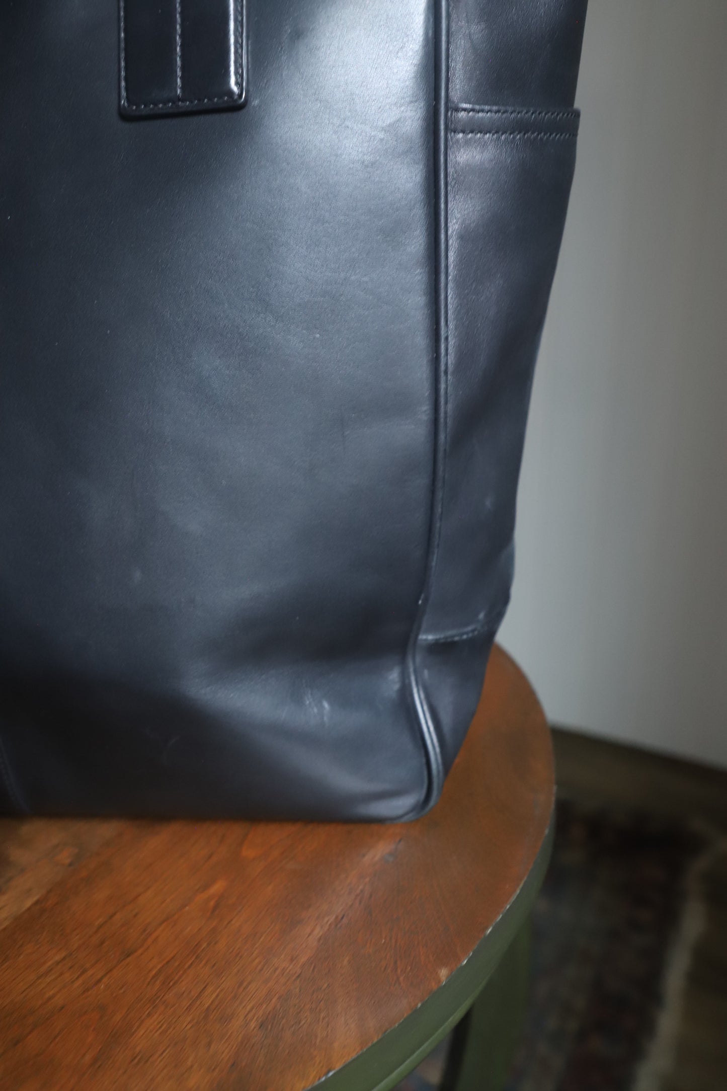 Y2K 04 Leather Coach tote bag