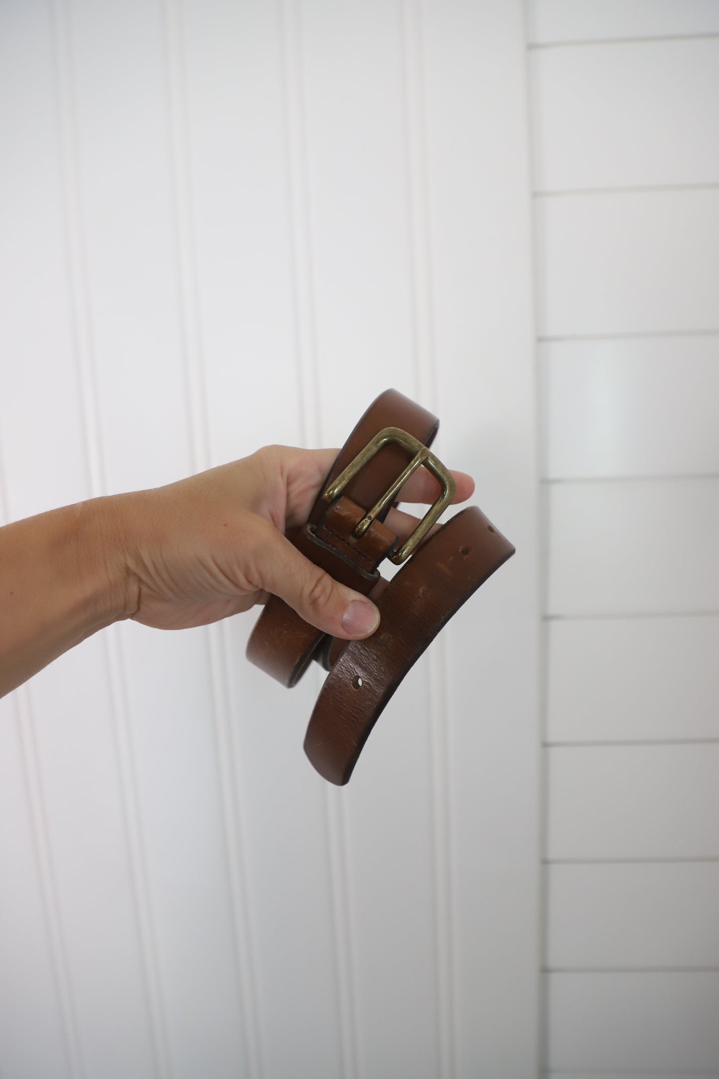 Vintage Eddie Bauer leather belt