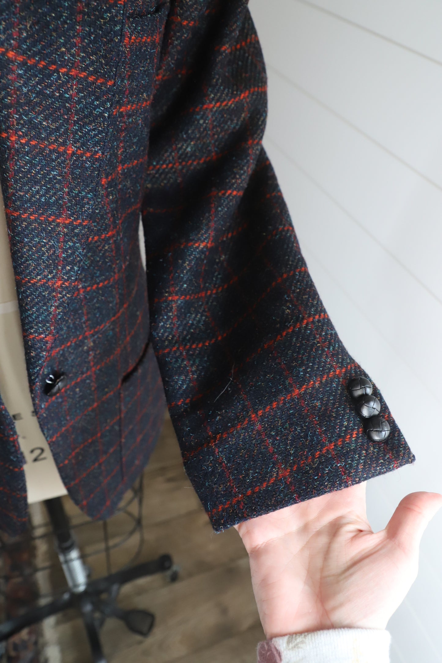 Vintage Anne Klein wool blend blazer size 10