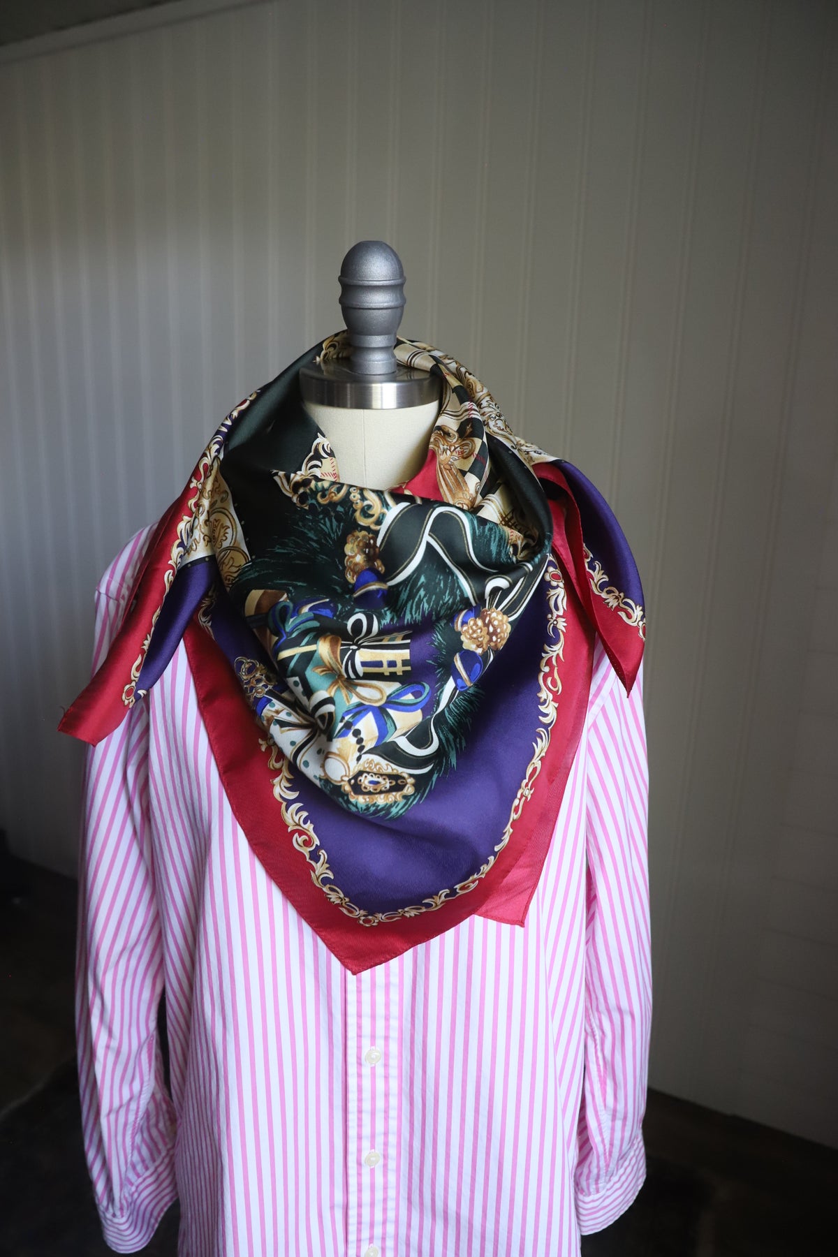 Vintage Talbots 100% silk scarf