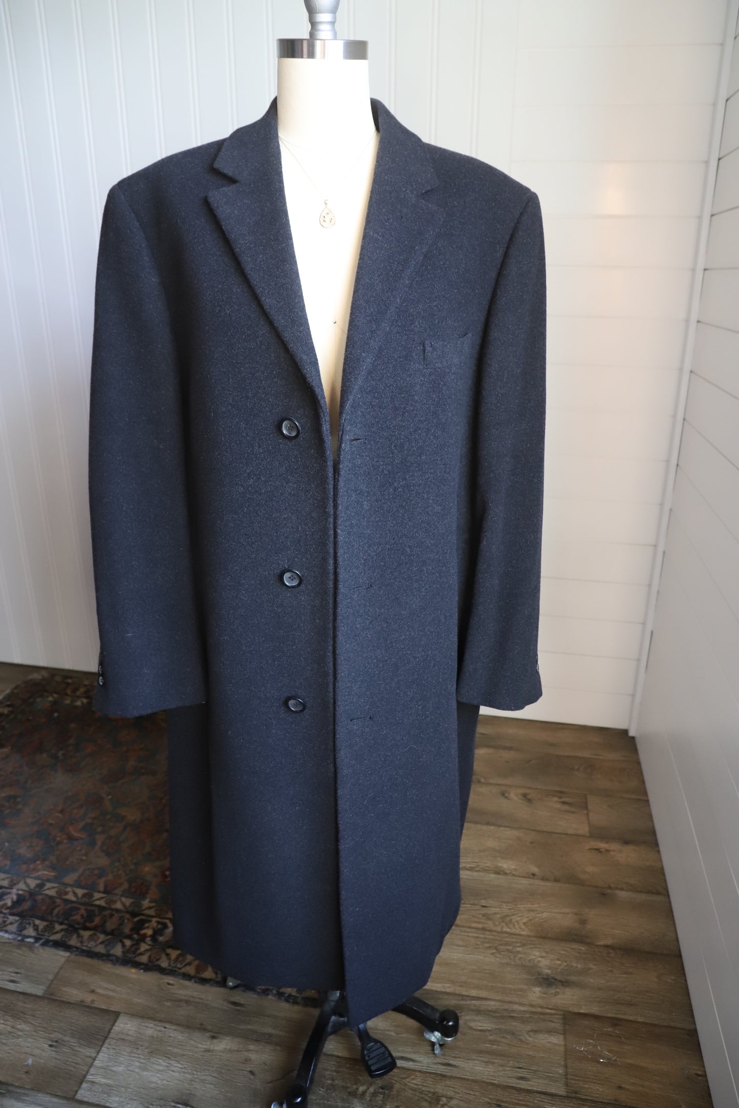 Vintage wool/cashmere Ralph Lauren overcoat (plus size)