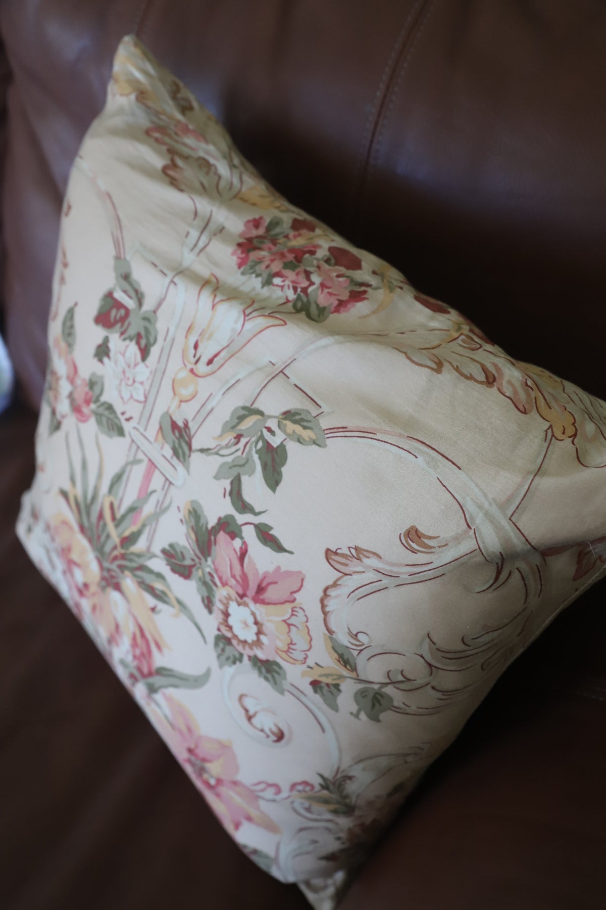 Ralph Lauren floral pillow cover