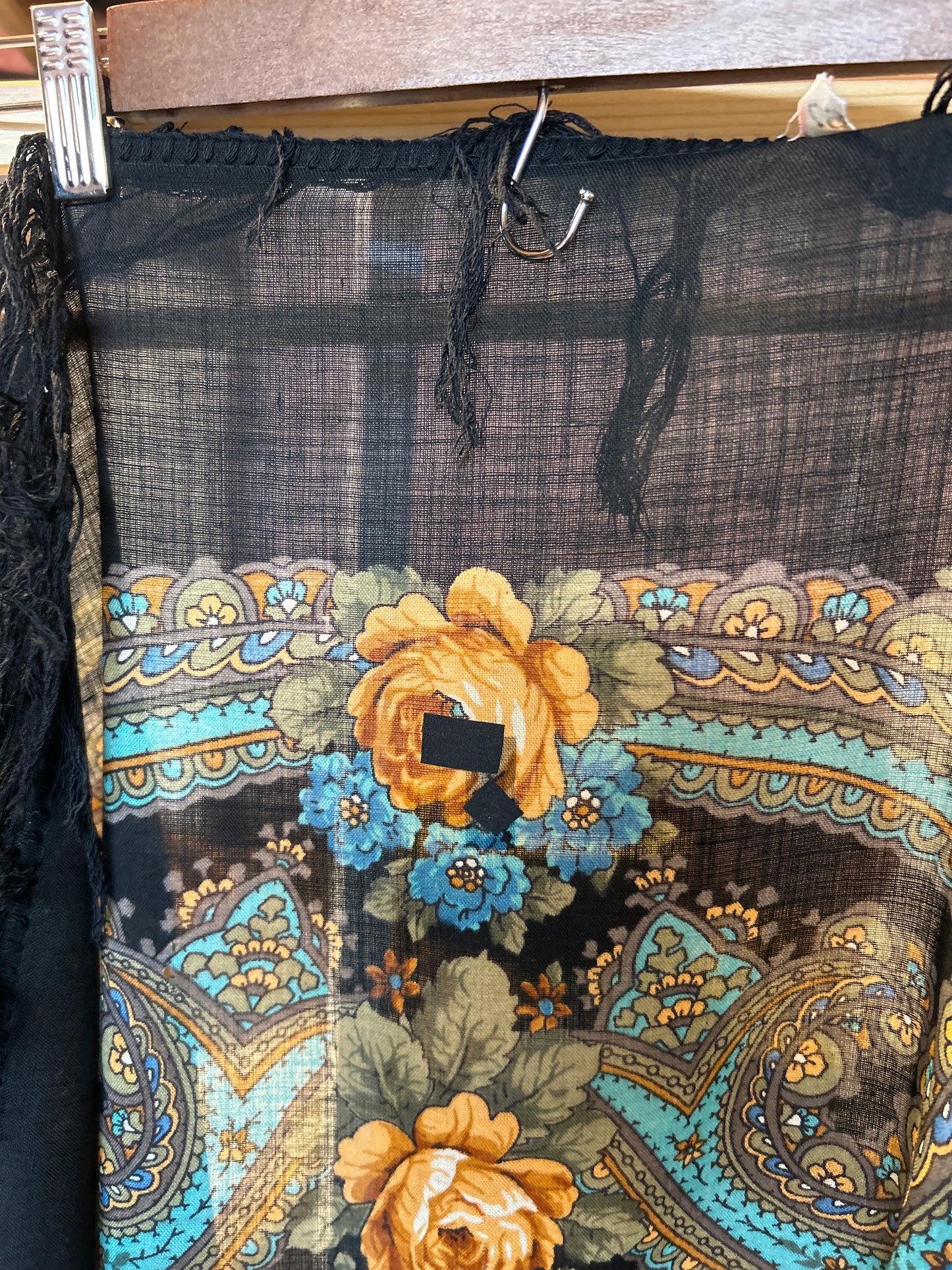 Vintage floral shawl