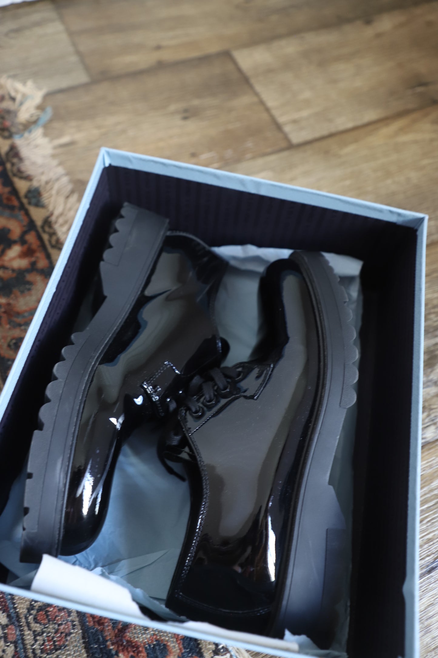 Prada Patent loafers size 39.5