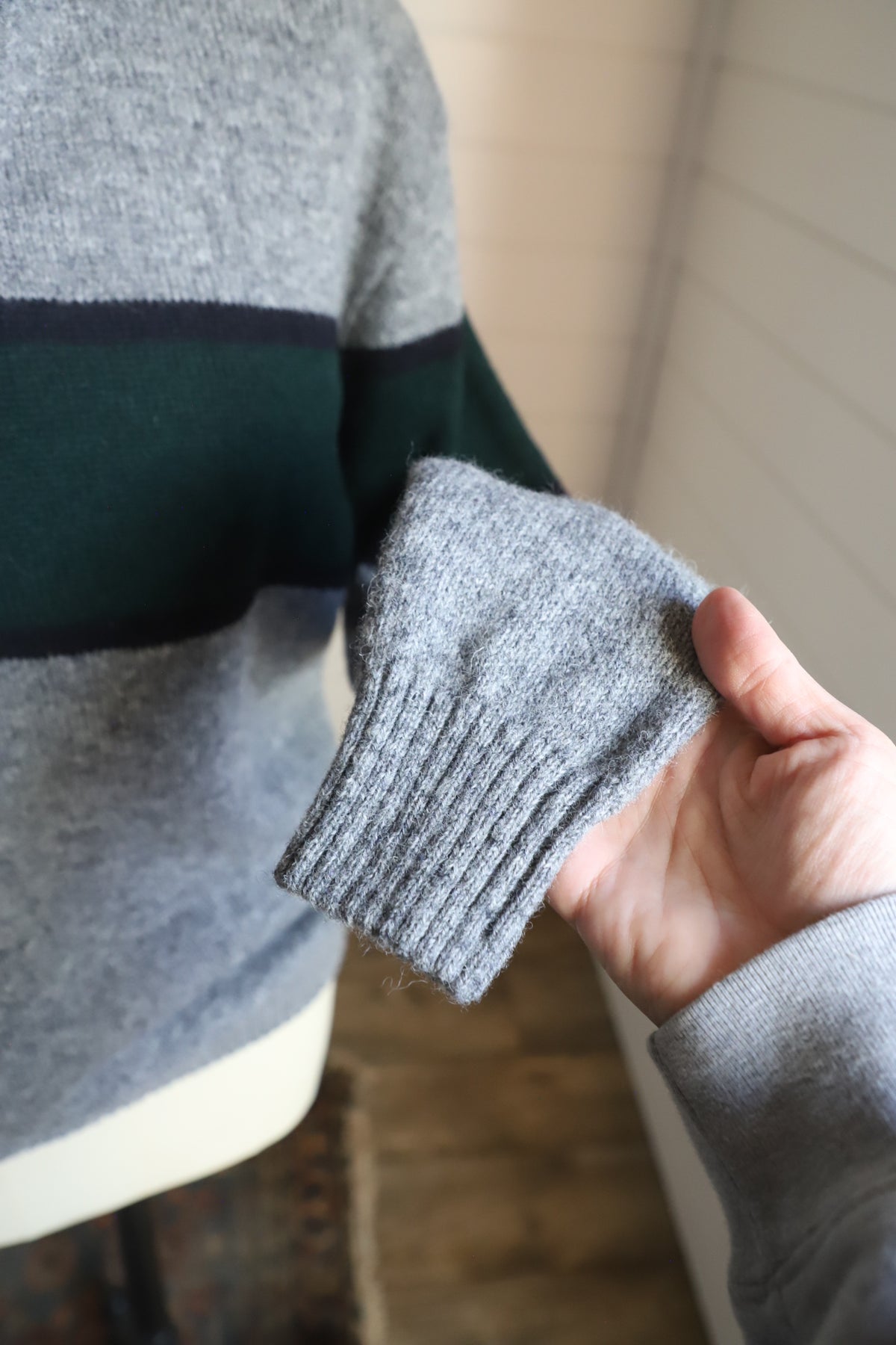 British Wool Brandy Melville quarter zip sweater