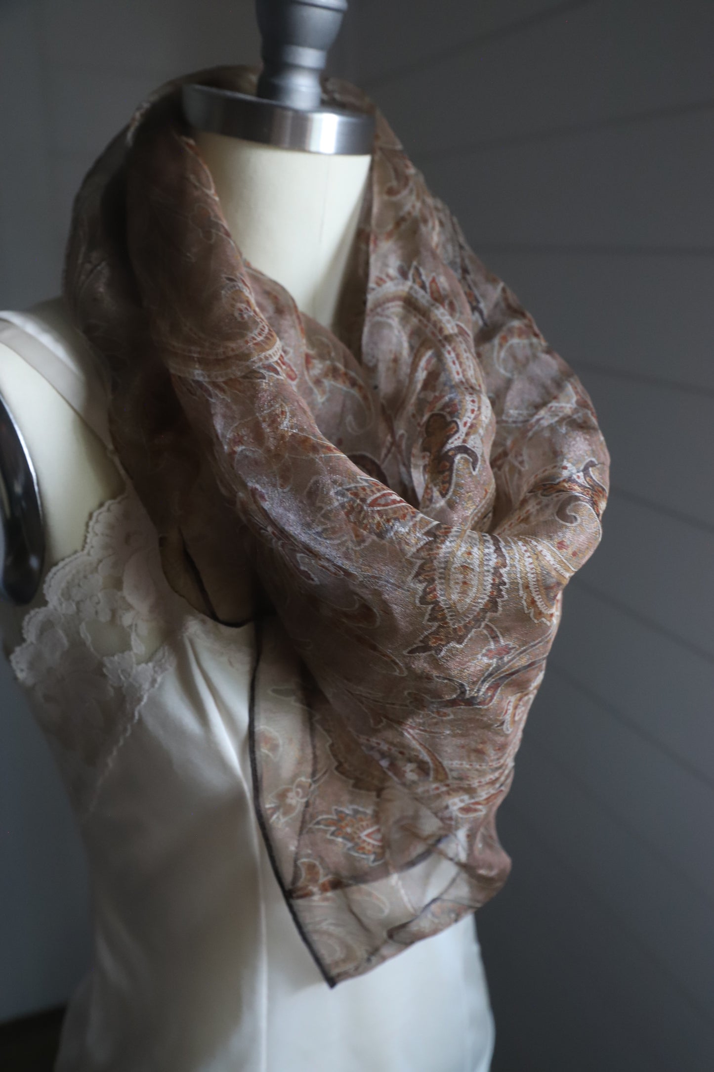 Vintage Ralph Lauren silk blend scarf