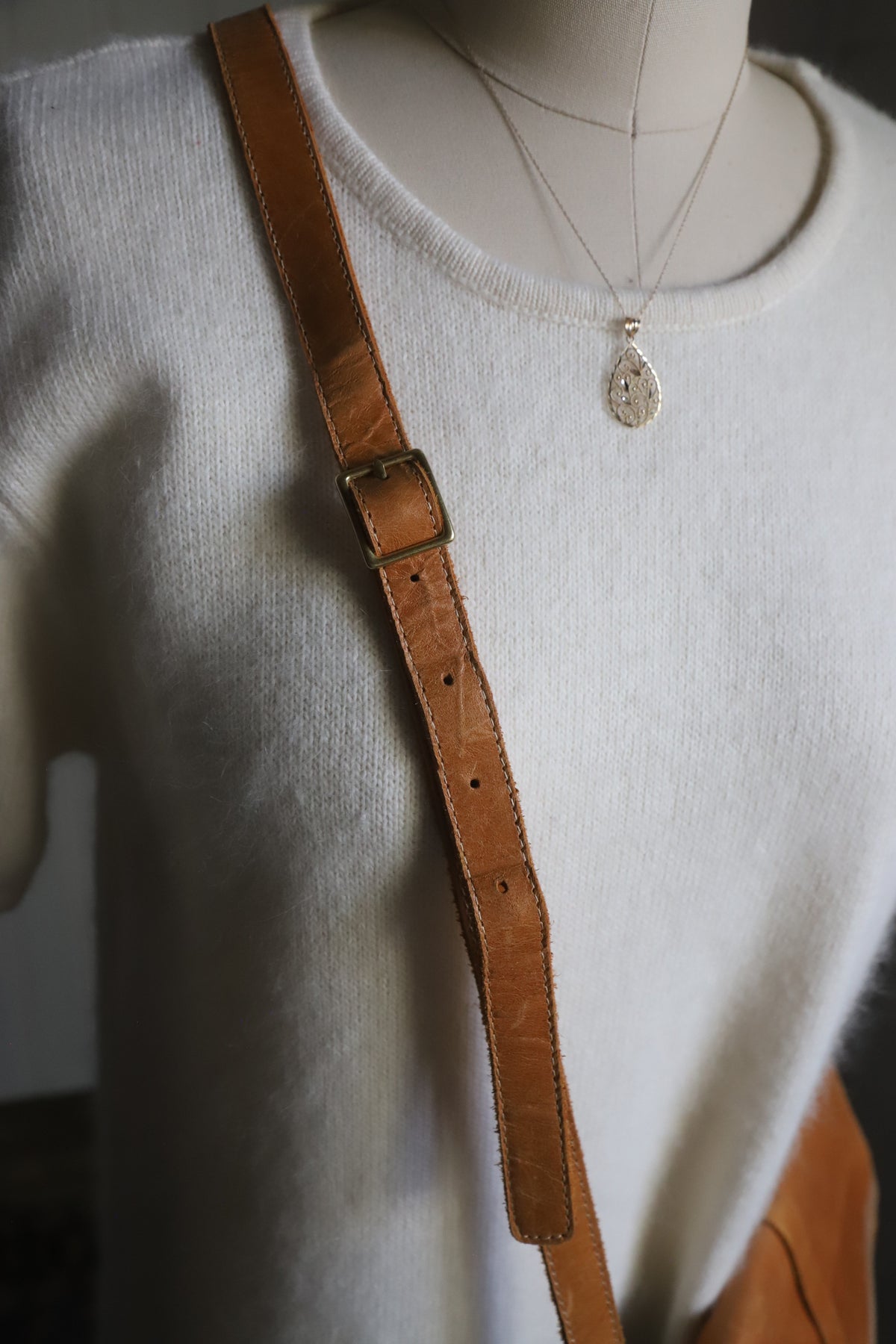 Sseko Design leather crossbody bag