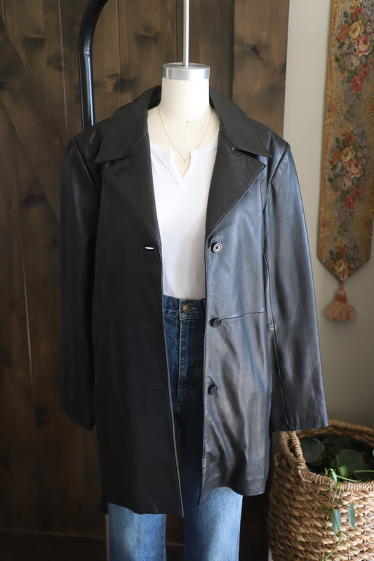 Vintage genuine leather jacket size M