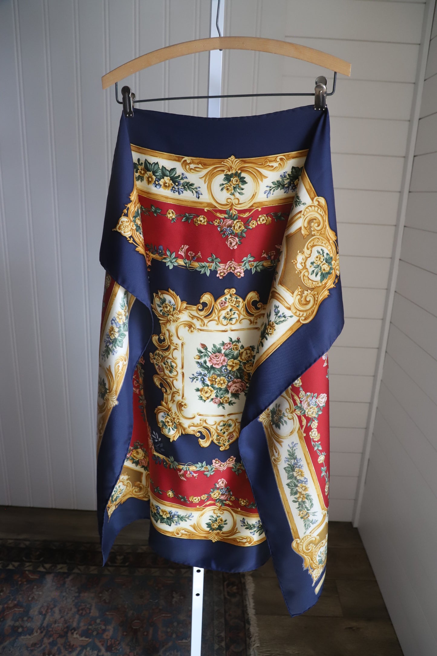 Ralph Lauren large silk floral scarf