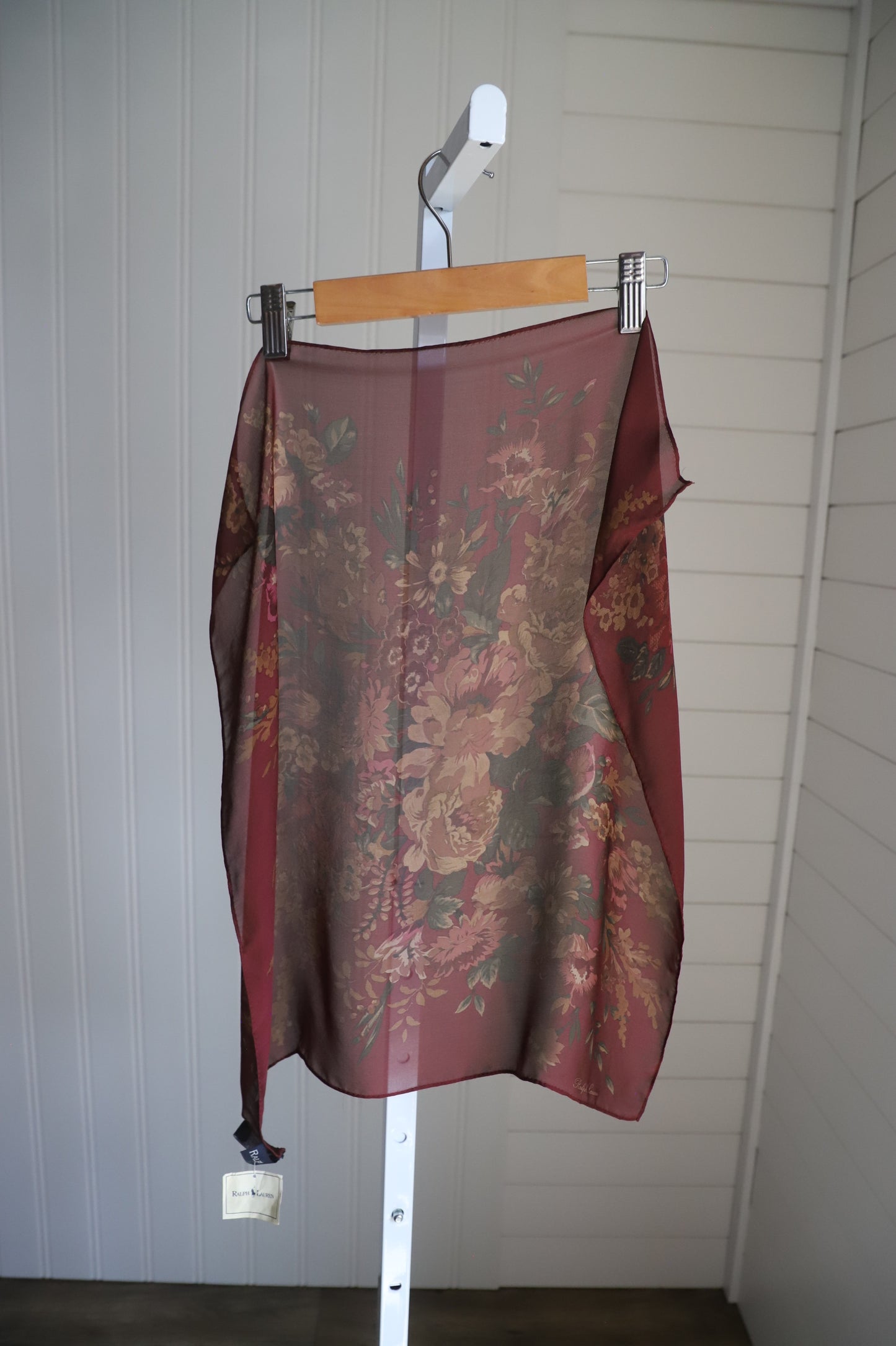 Small vintage Polo Ralph Lauren silk scarf