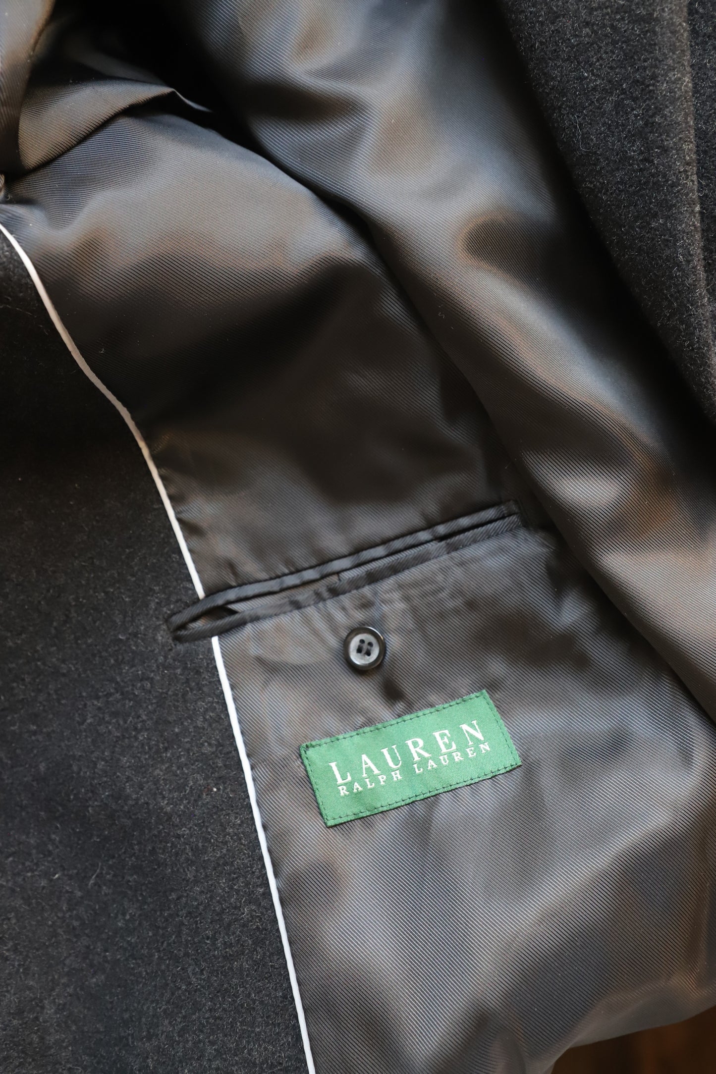 Vintage wool/cashmere Ralph Lauren overcoat (plus size)