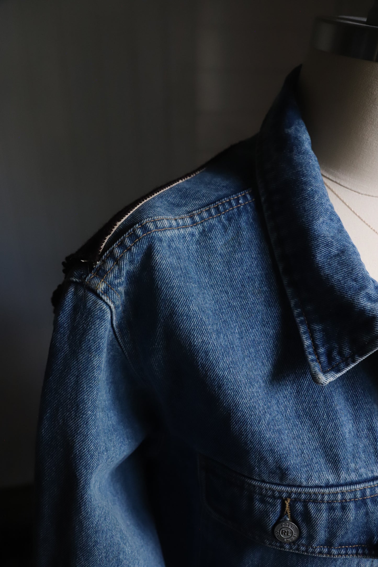 Vintage Polo Ralph Lauren upcycled denim jacket