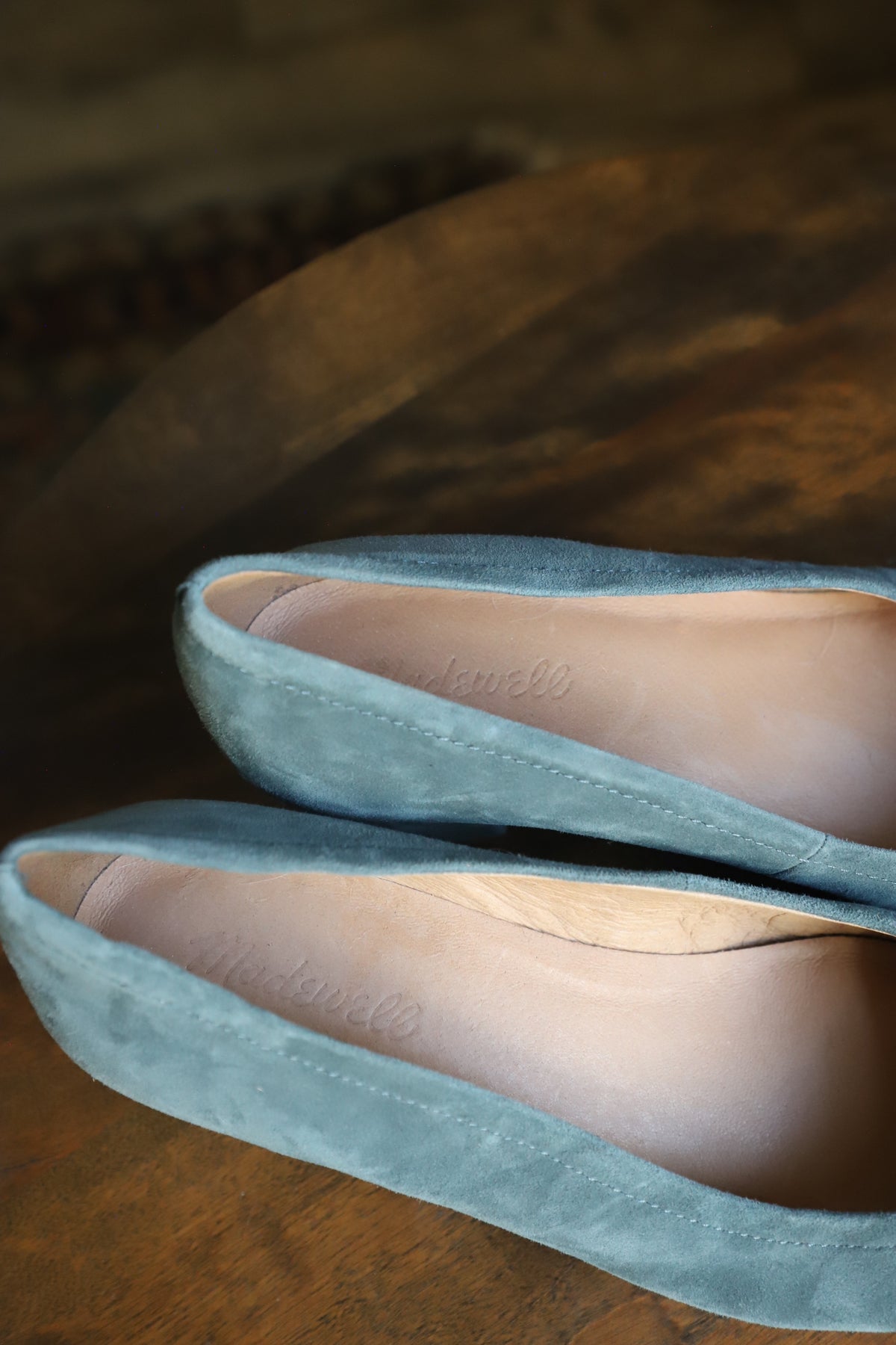 Madewell suede leather heels size 8.5