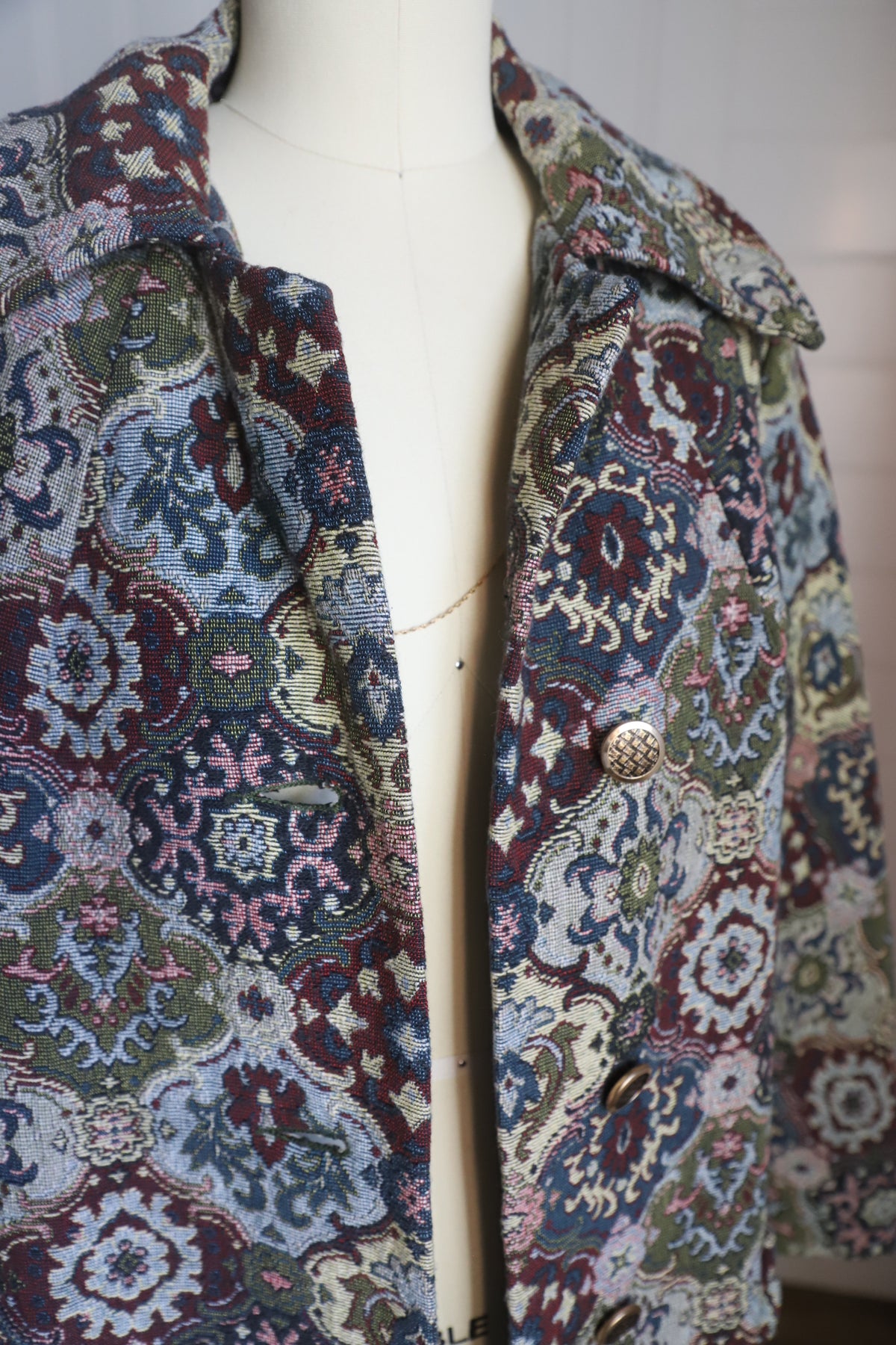 Vintage Fashionbilt tapestry coat