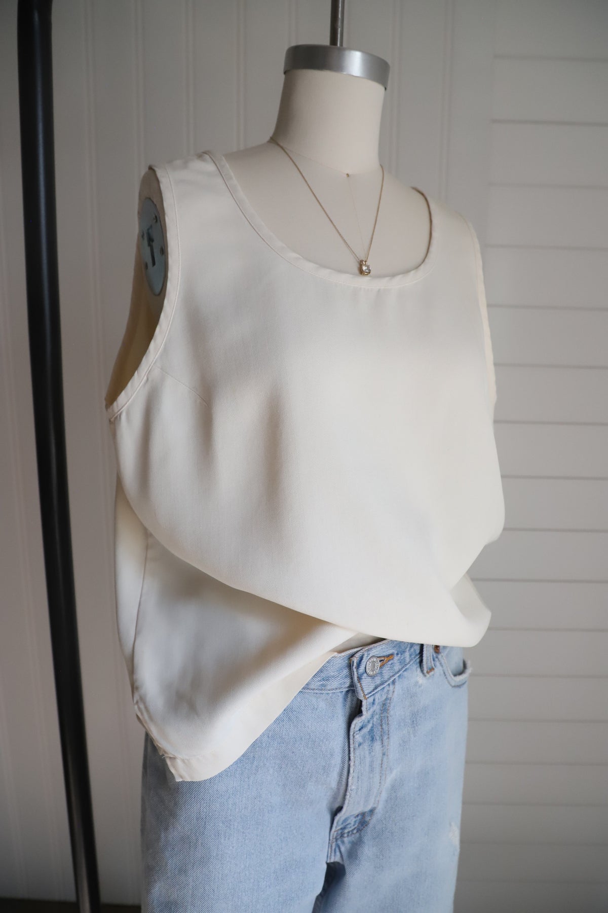 Vintage 90’ LLBean silk tank size L