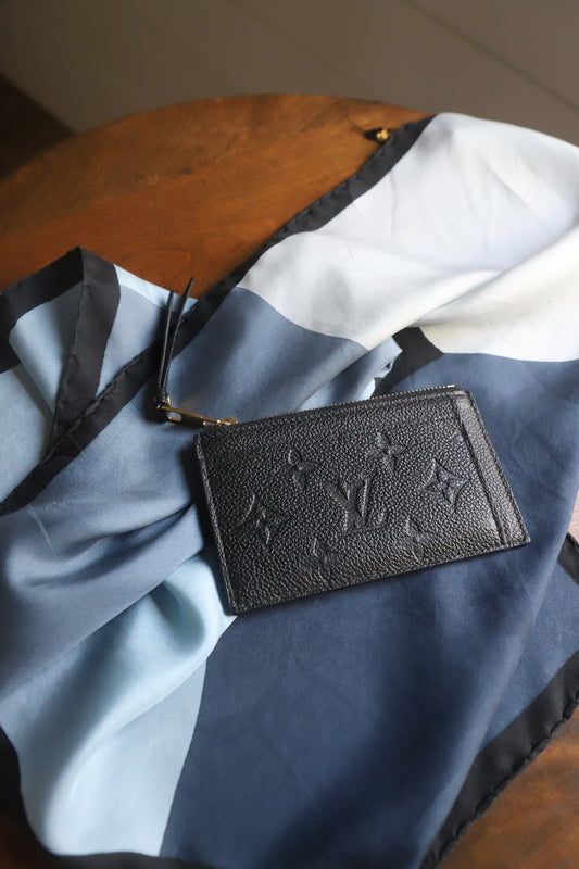 Louis Vuitton black card holder