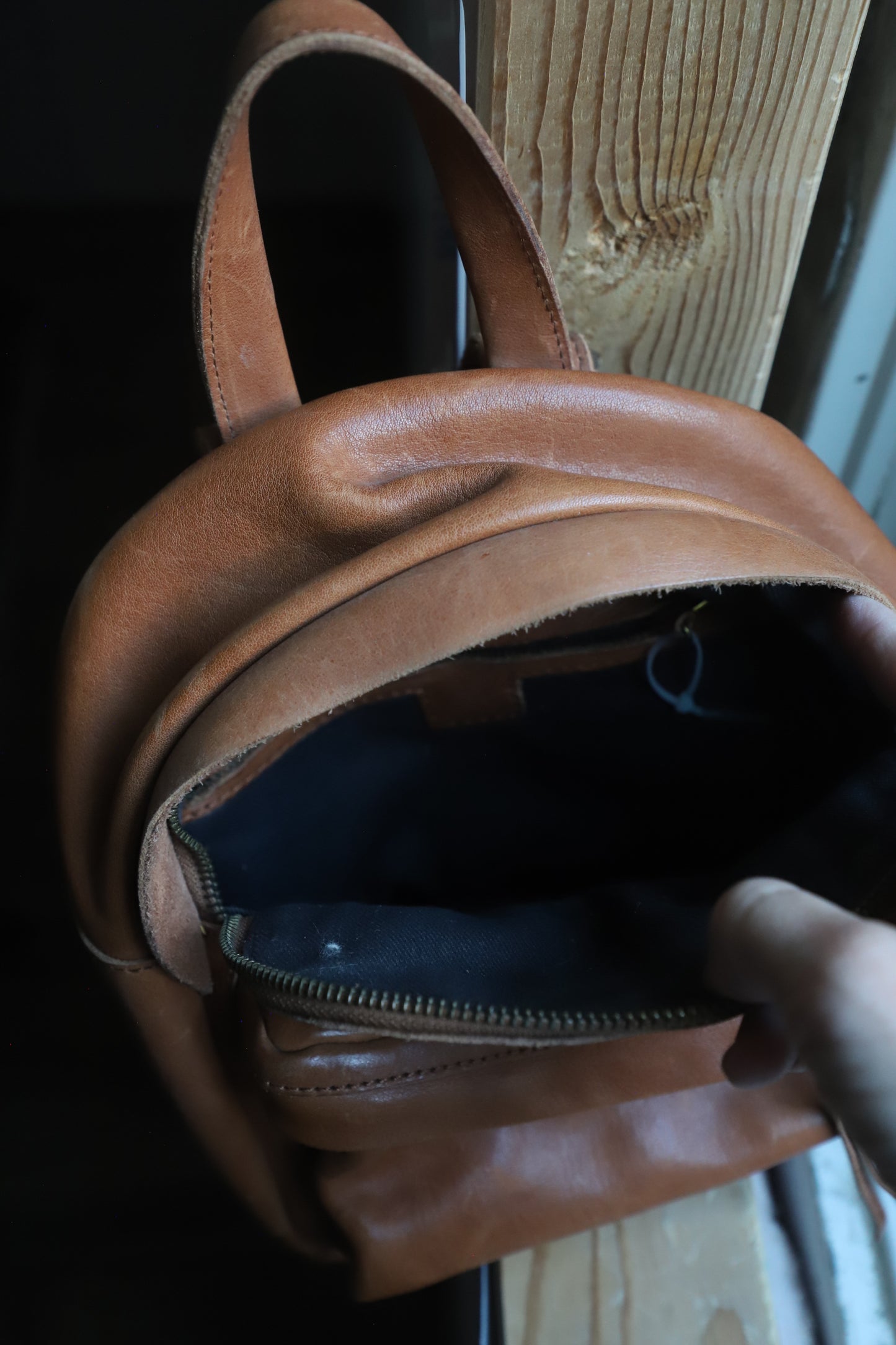 Madewell all leather backpack