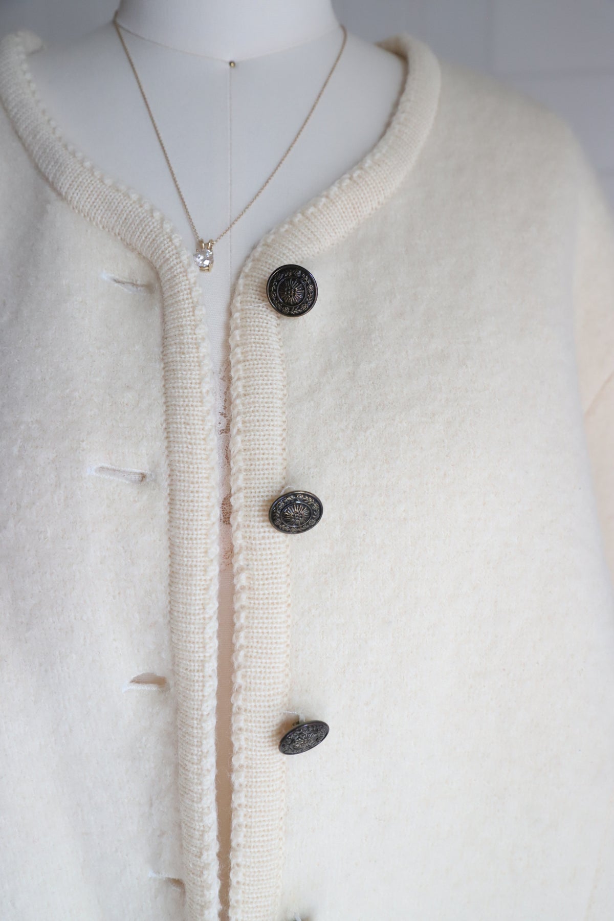 Vintage boiled wool shacket, plus size friendly
